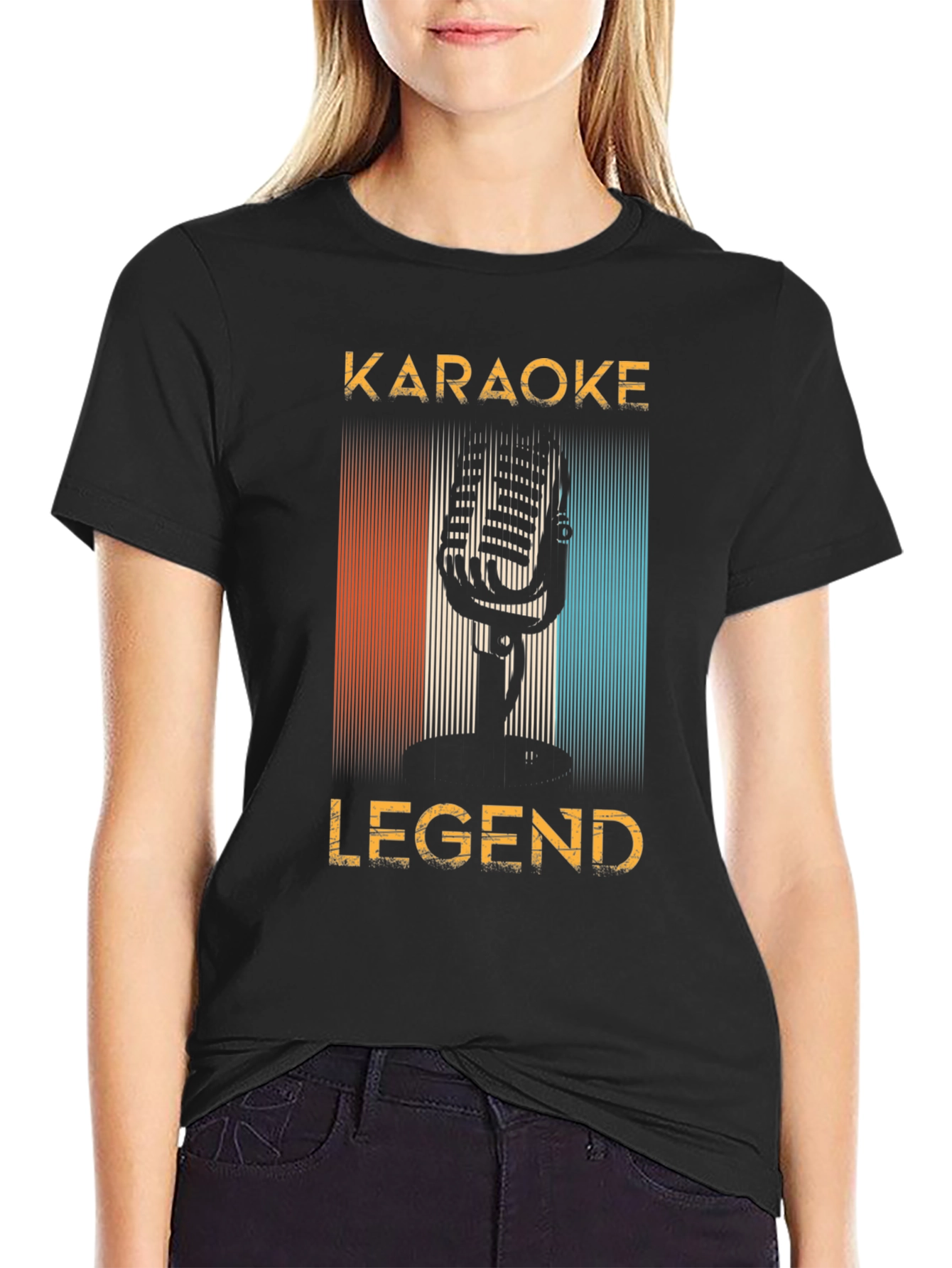 Black Karaoke Legend Graphic Tee view 2