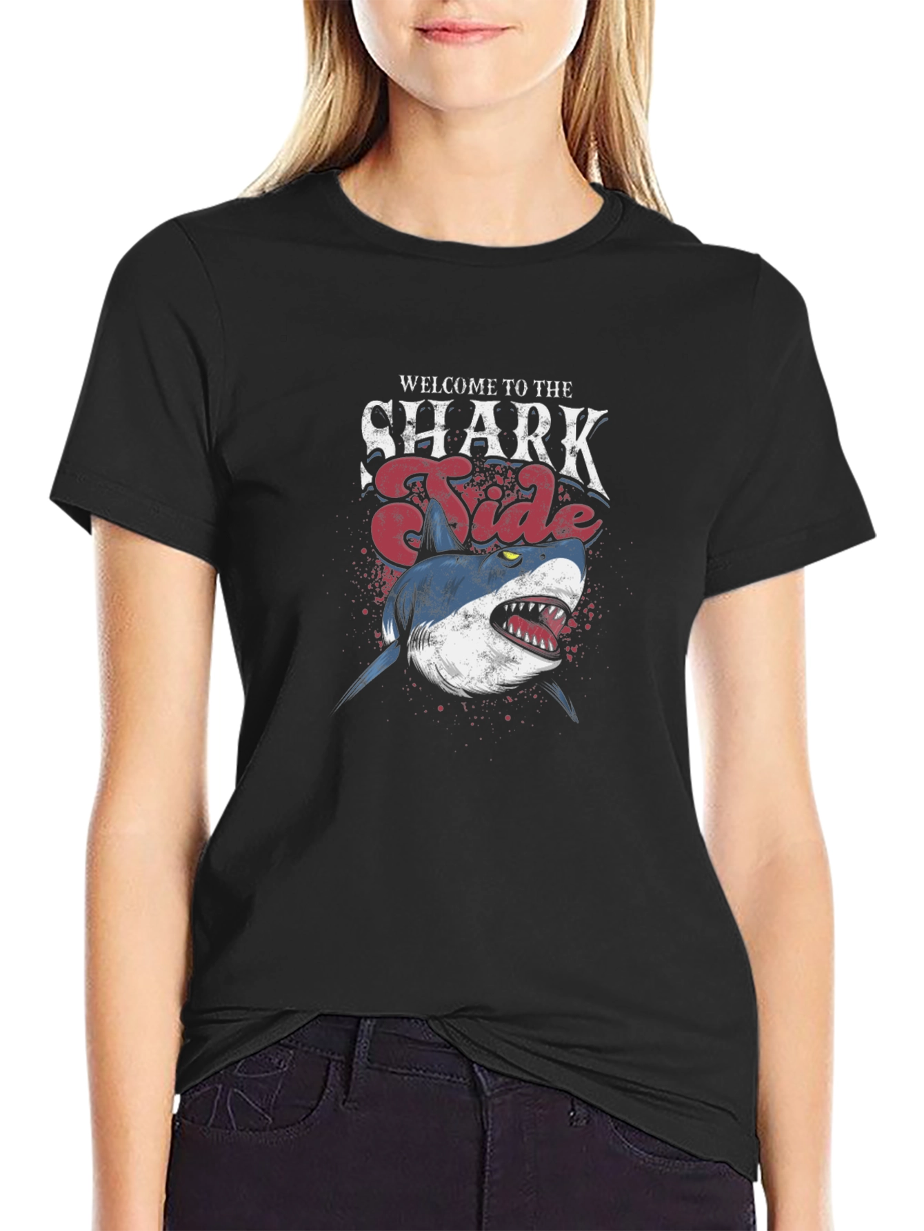 Black Shark Tide Graphic T-Shirt - Black view 2