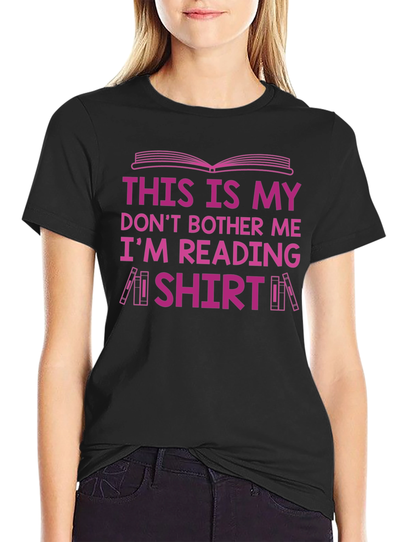 Black Don't Bother Me I'm Reading Shirt view 2