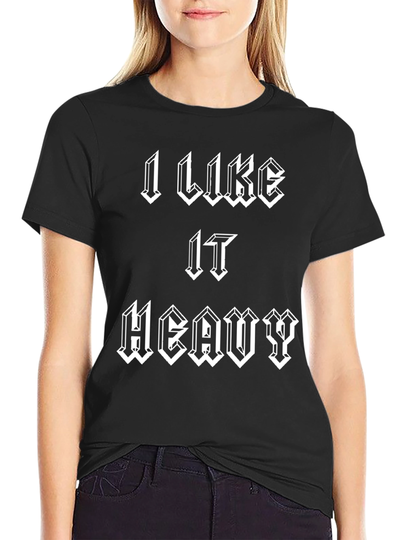 Black I Like It Heavy Graphic Tee - Black view 2