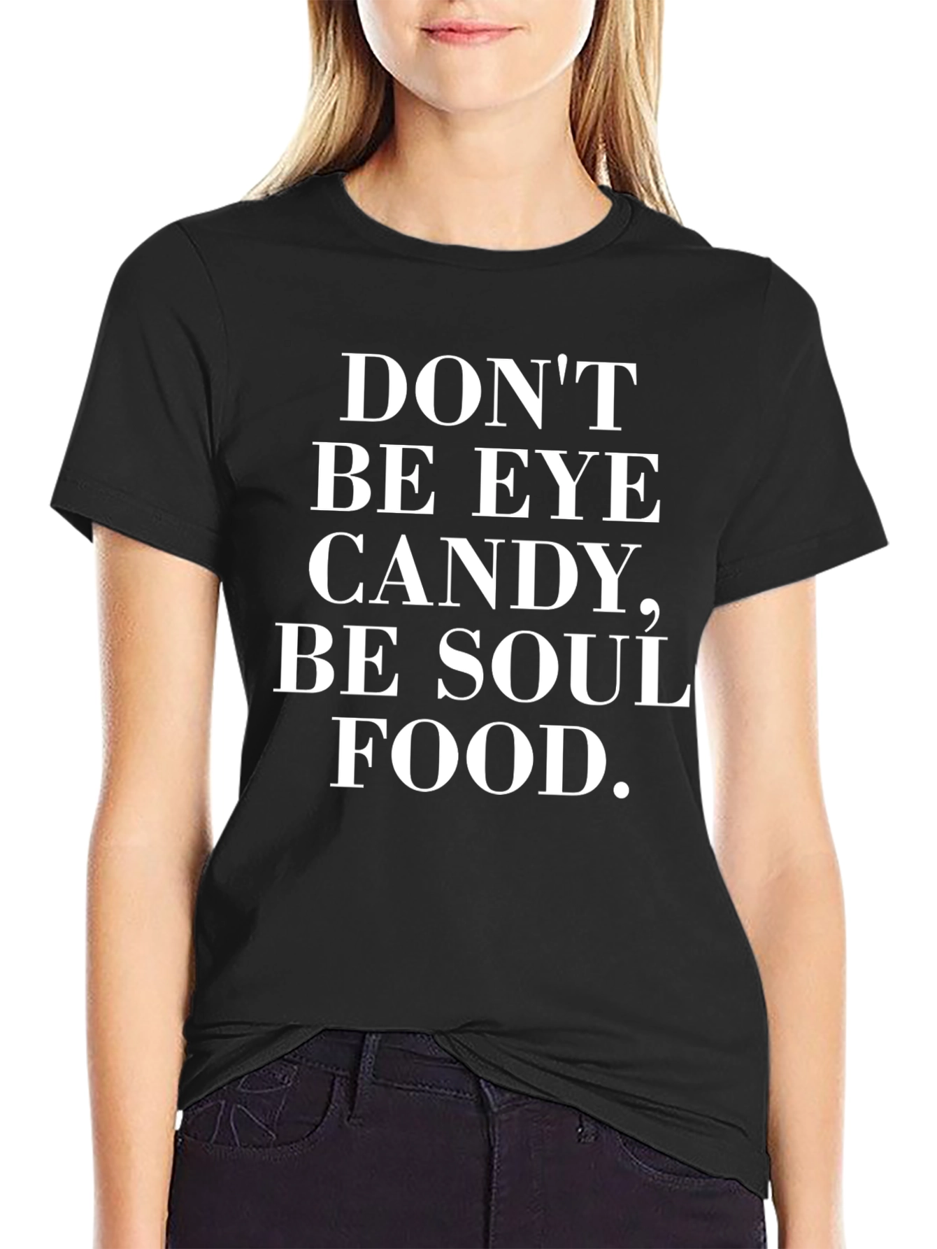 Black Be Soul Food T-Shirt view 2
