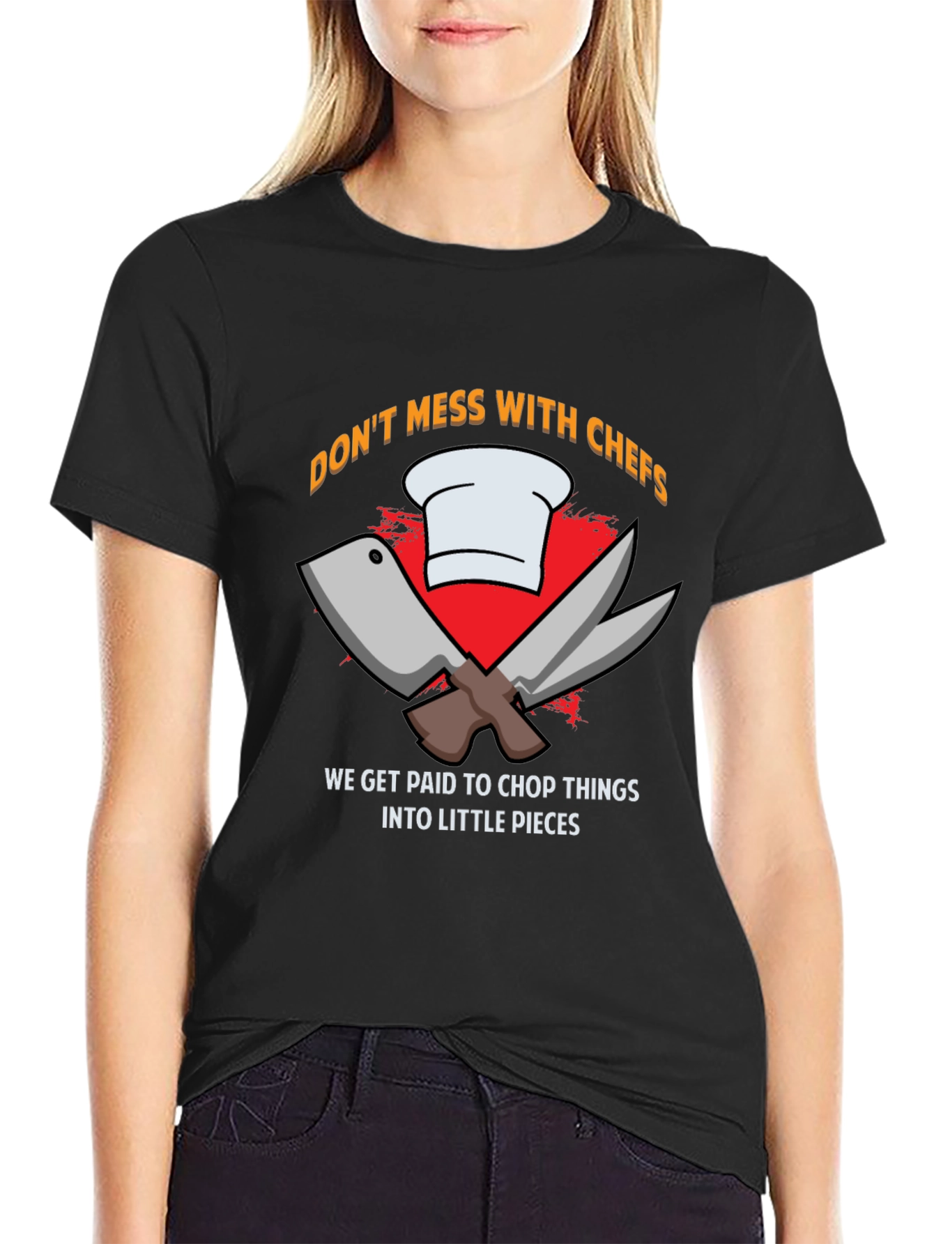 Don't Mess with Chefs Black T-Shirt - 2