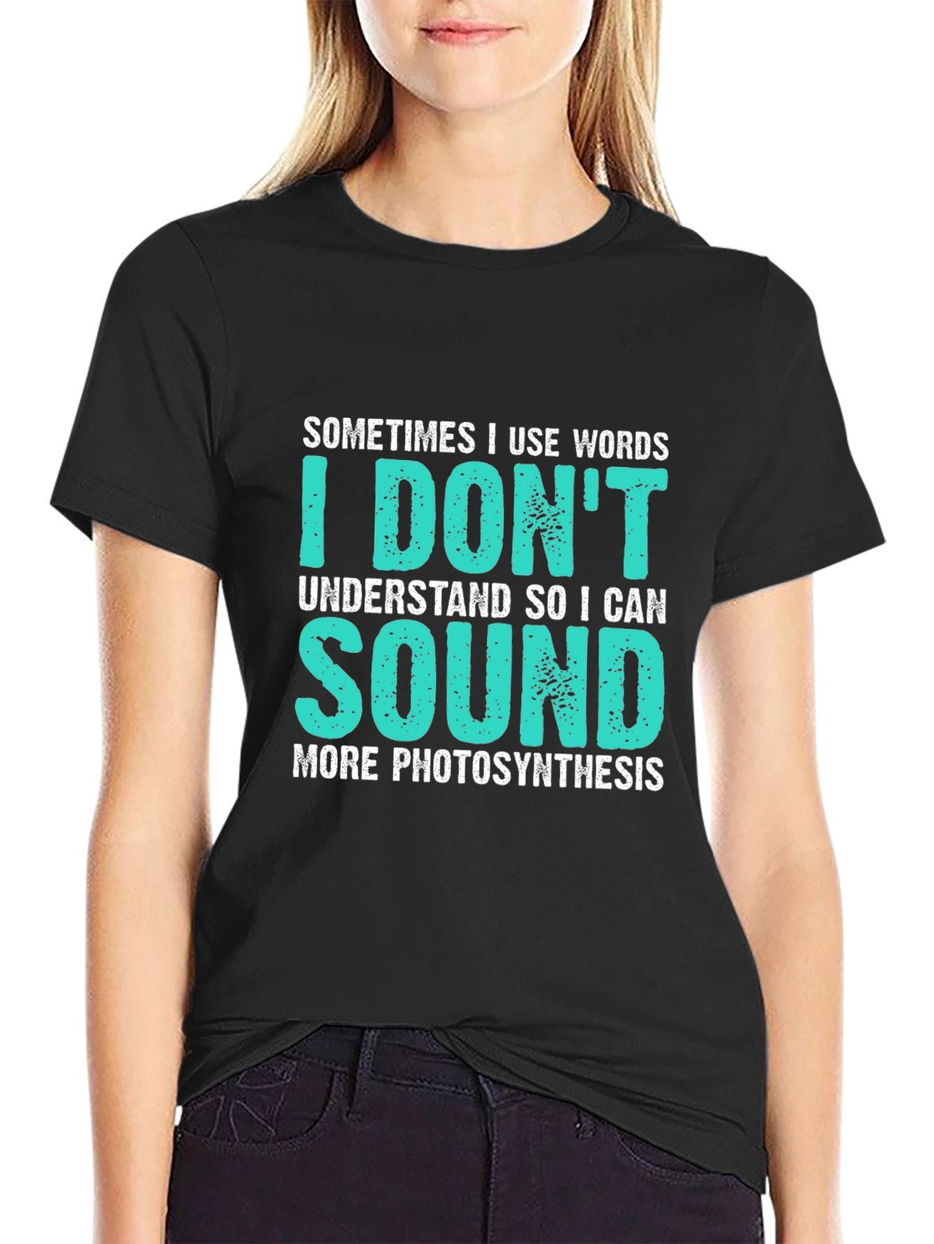 Black Funny Photosynthesis T-Shirt view 2