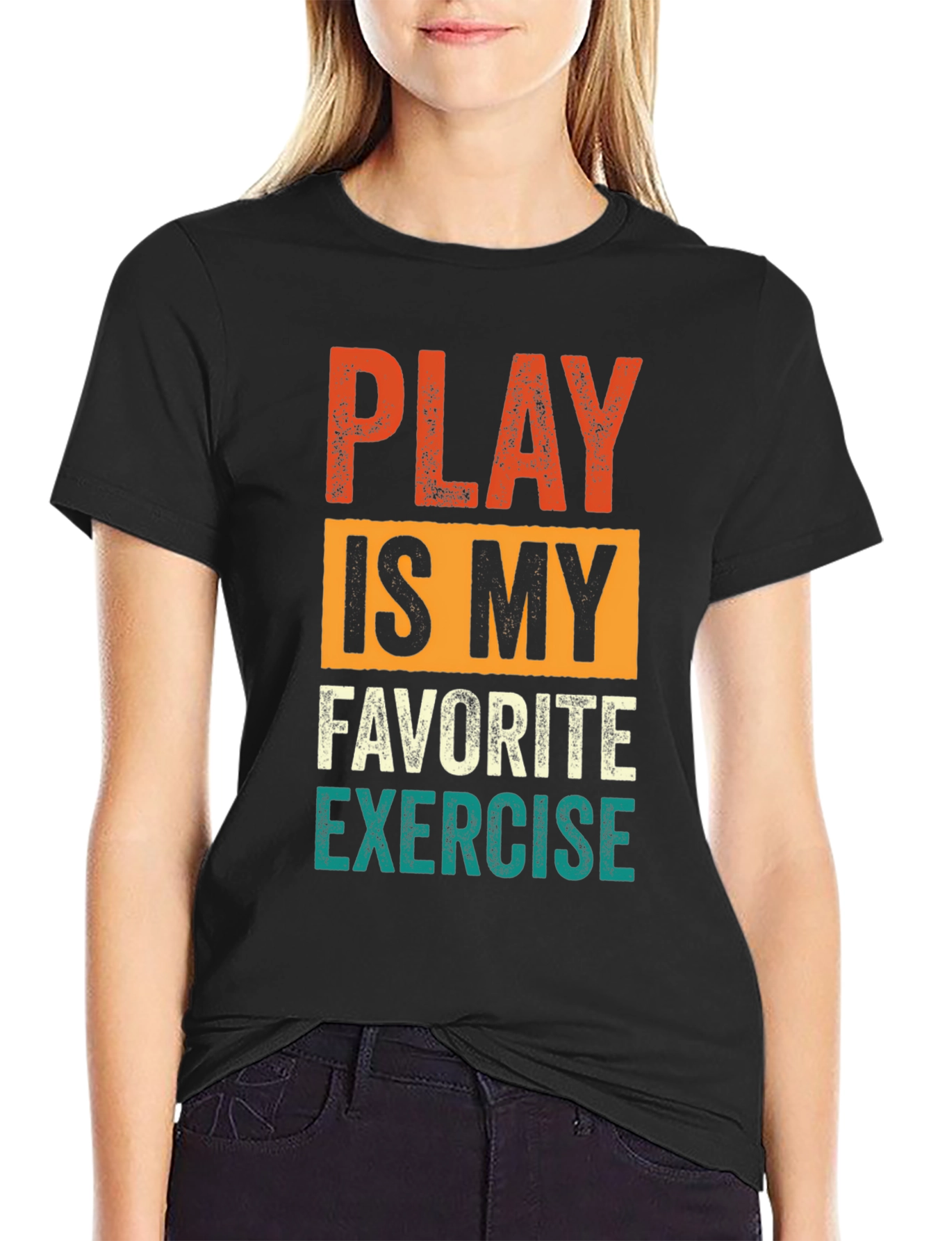 Black Play is My Favorite Exercise Graphic Tee view 2