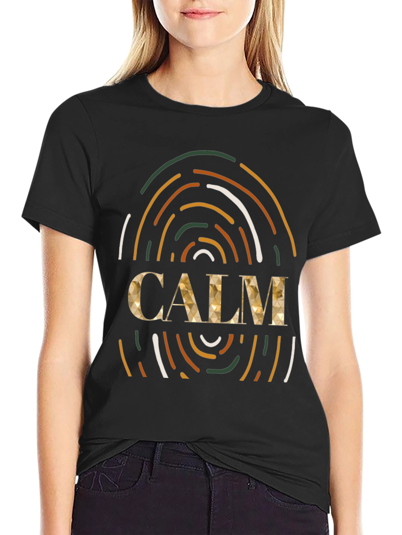 Black Calm Graphic Tee - Stylish Comfort view 2