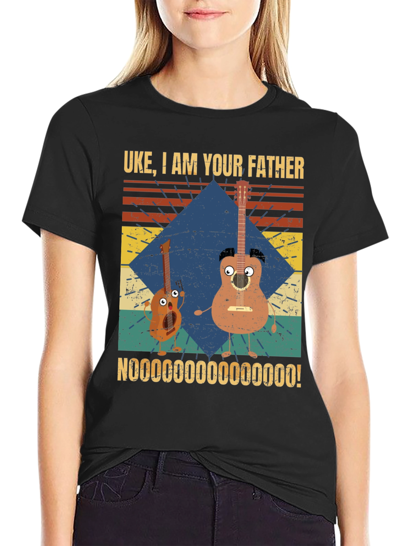Black Uke I Am Your Father T-Shirt view 2