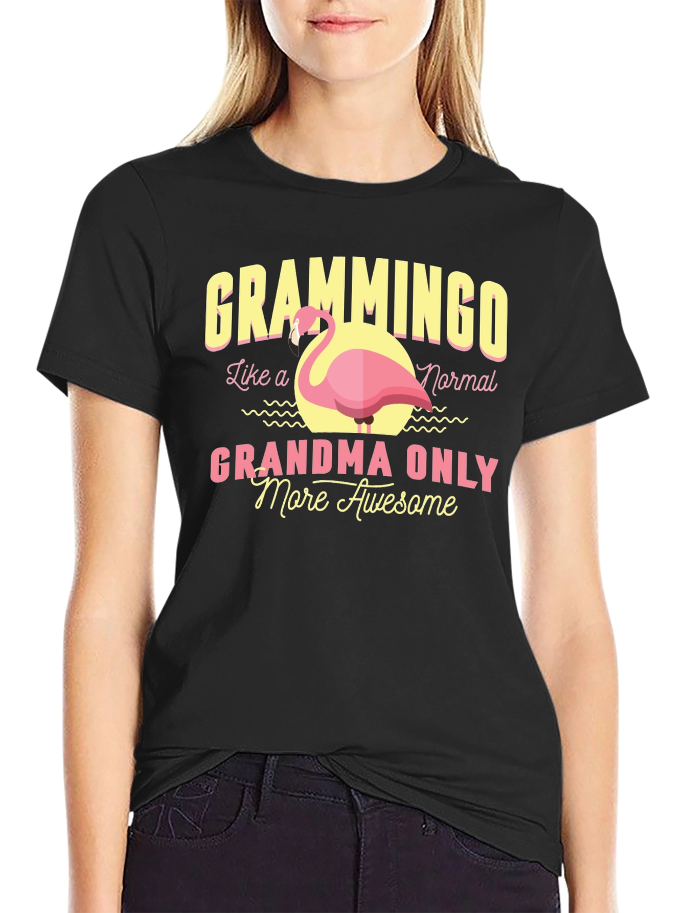 Black Grammingo Grandma T-Shirt view 2