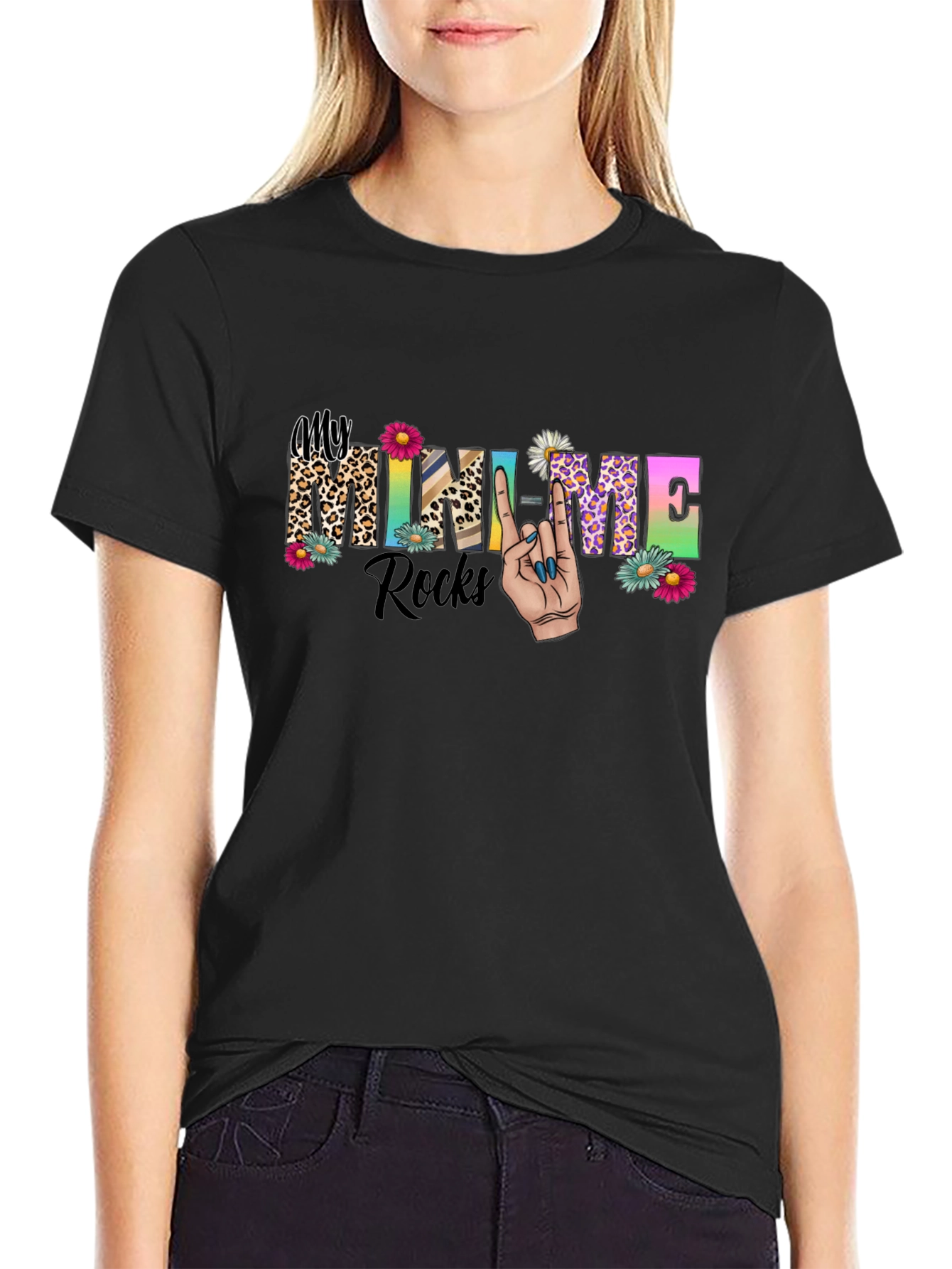Black My Mini Me Rocks T-Shirt view 2