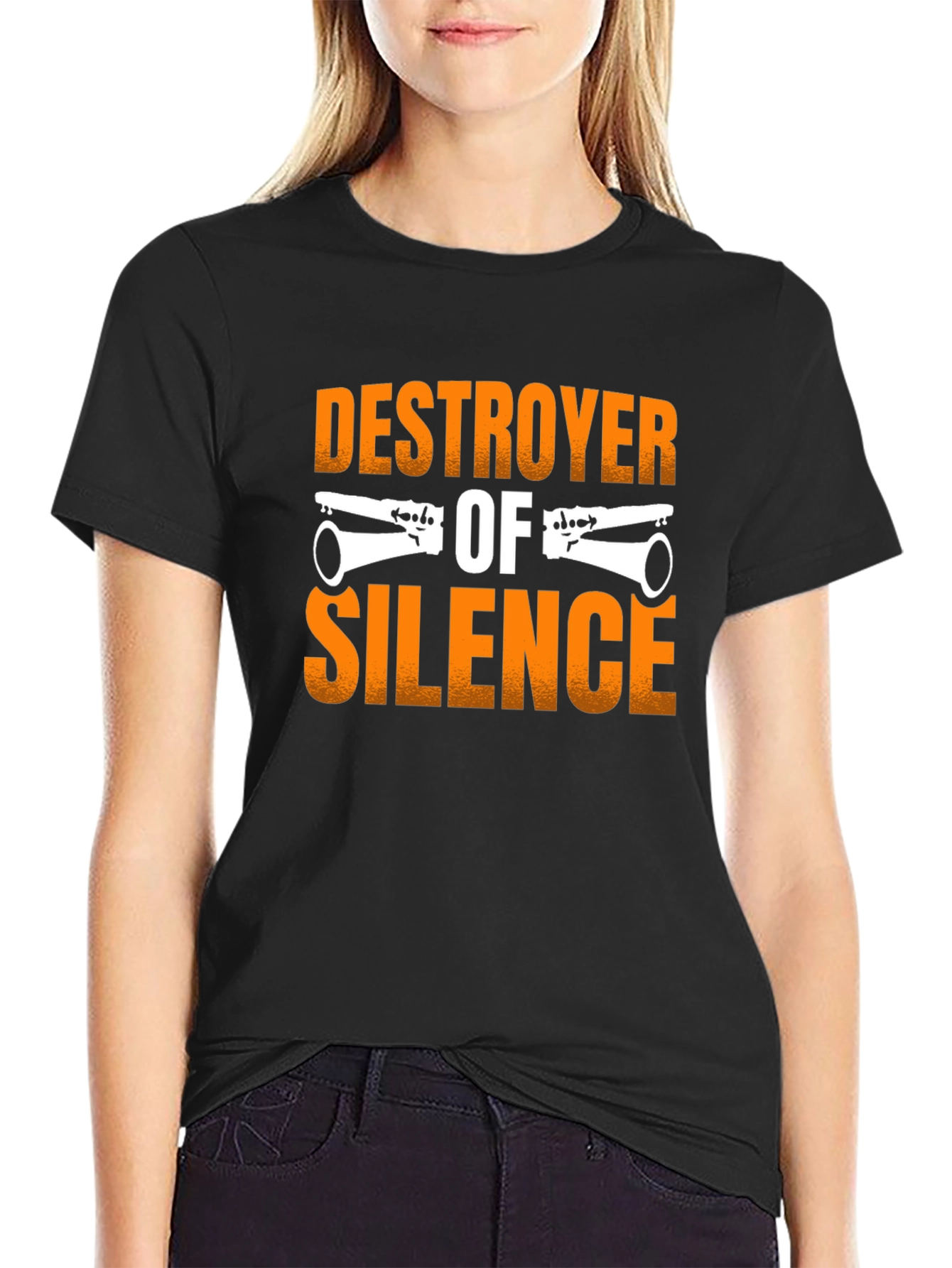 Black Destroyer of Silence T-Shirt Black view 2
