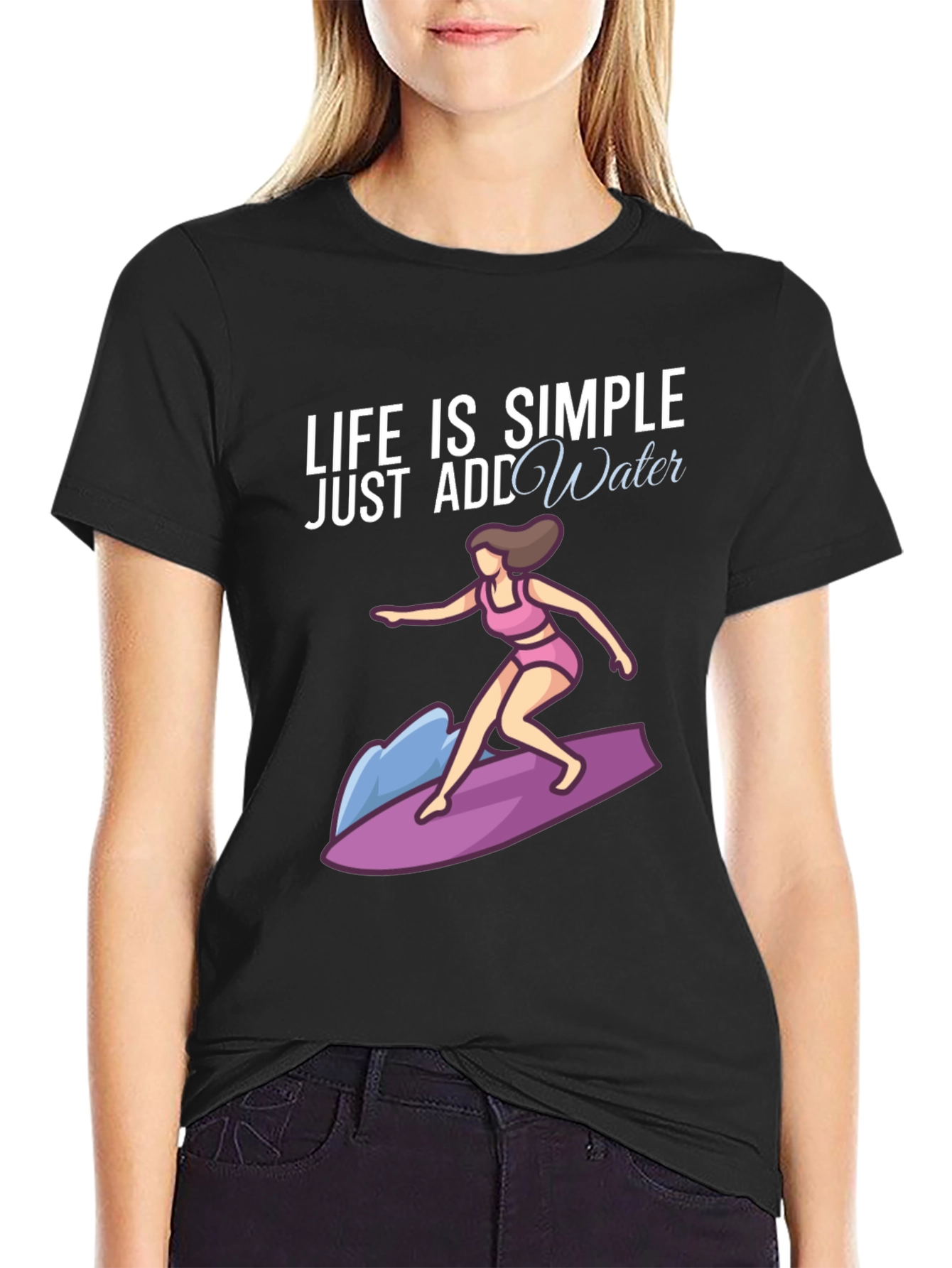 Black Life is Simple, Just Add Water T-Shirt view 2