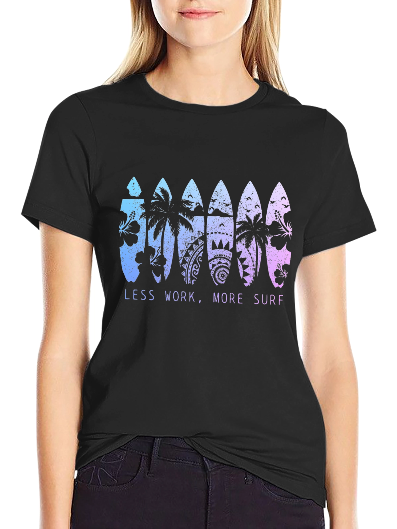 Less Work More Surf T-Shirt - 2