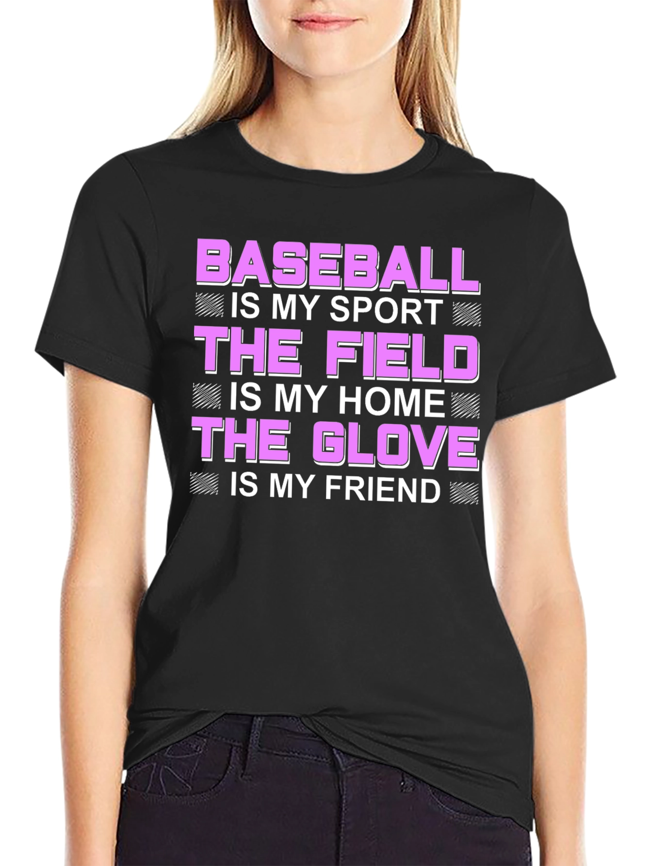Black Baseball is My Sport T-Shirt view 2