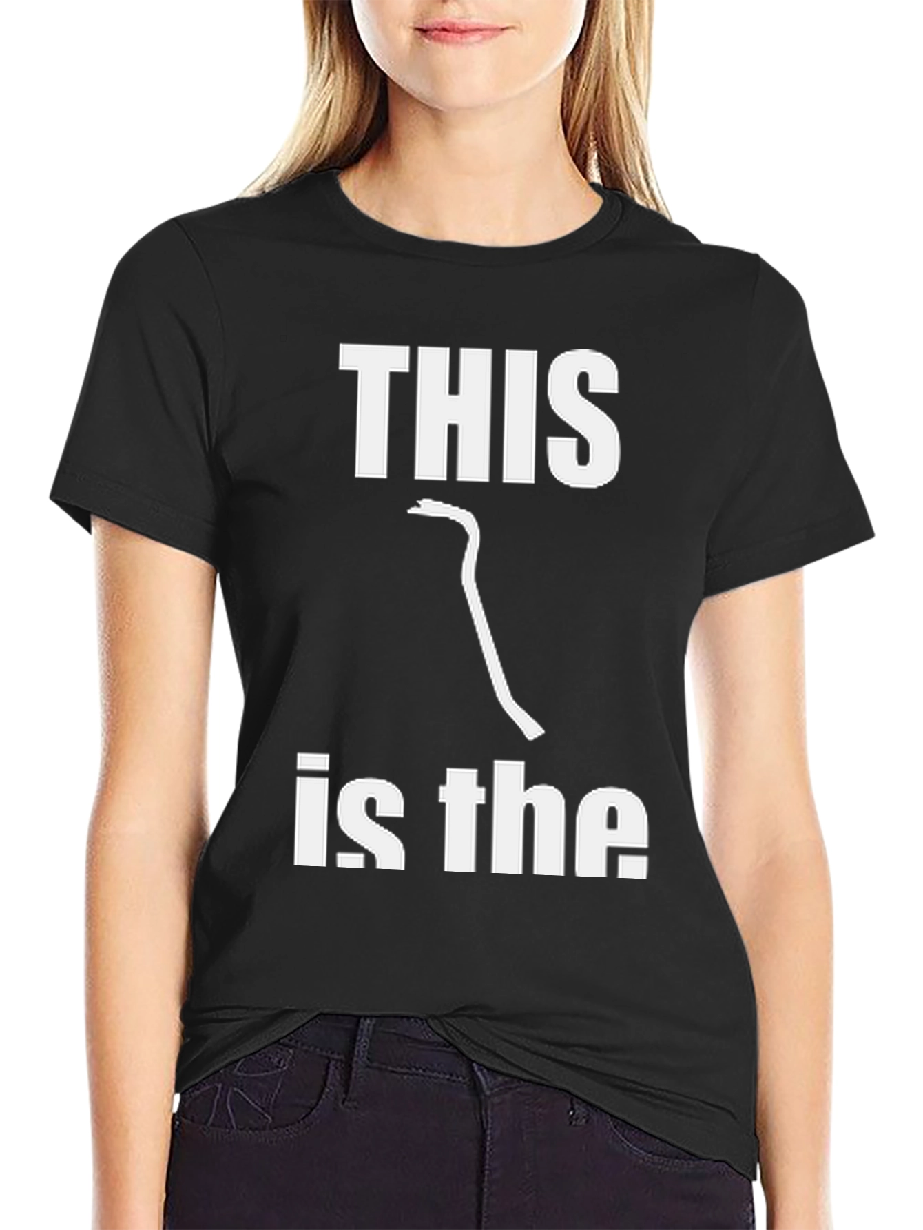 Black This Is The Crowbar Funny Graphic T-Shirt view 2