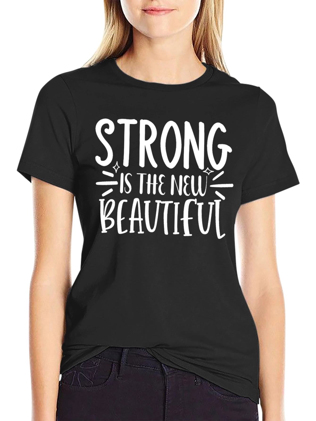 Black Strong Is The New Beautiful Graphic Tee view 2