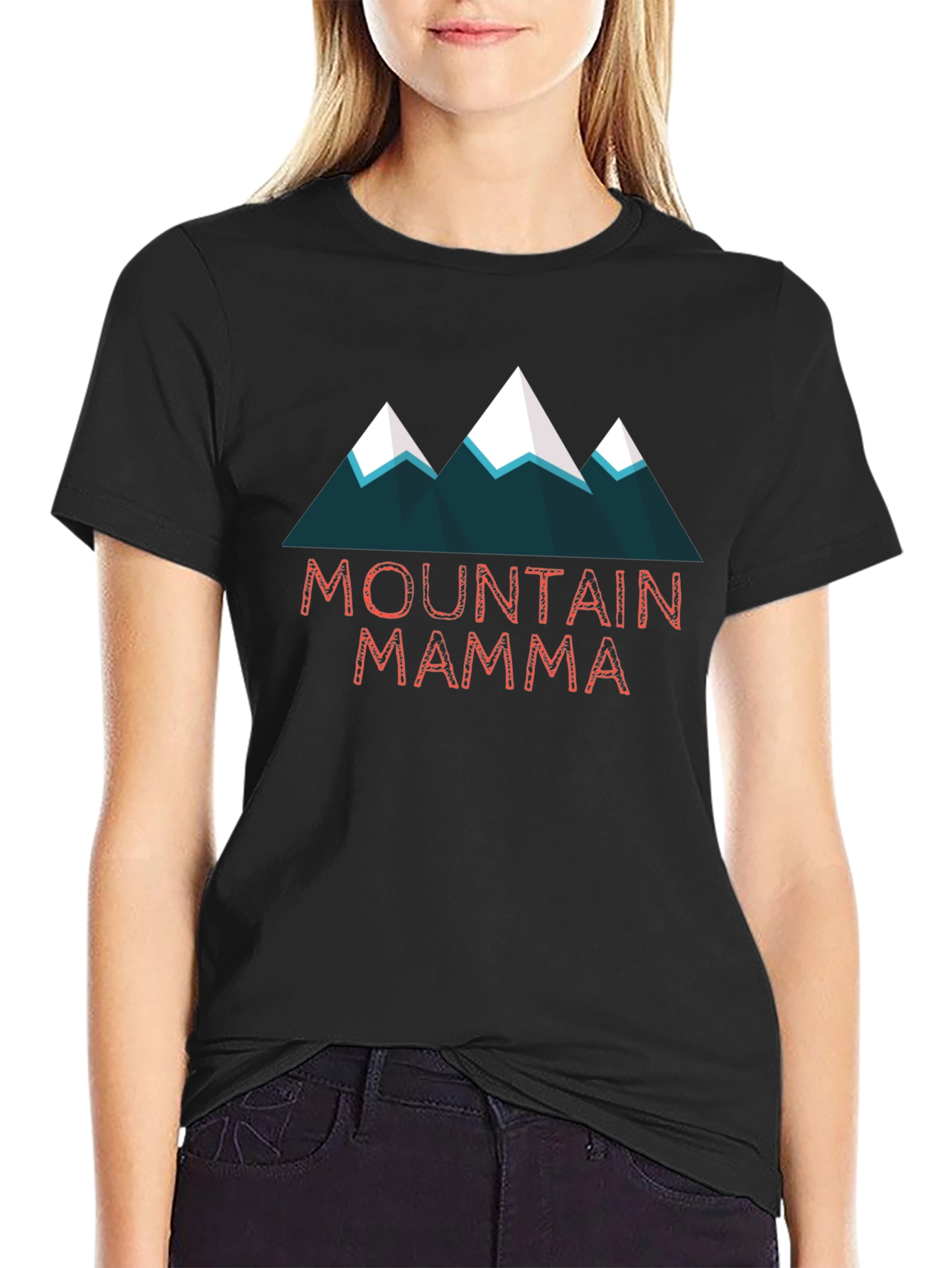 Black Mountain Mama Graphic Tee - Nature Lover T-Shirt view 2