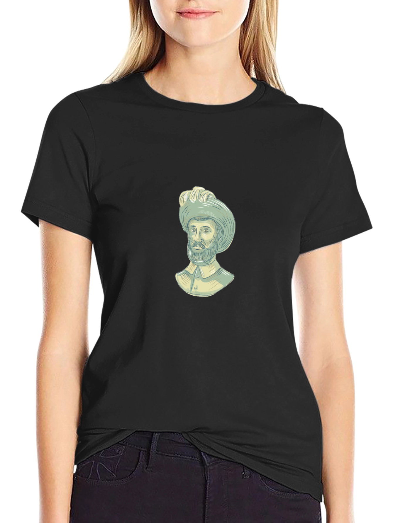 Vintage Portrait Graphic T-Shirt - Soft Cotton Blend - 2