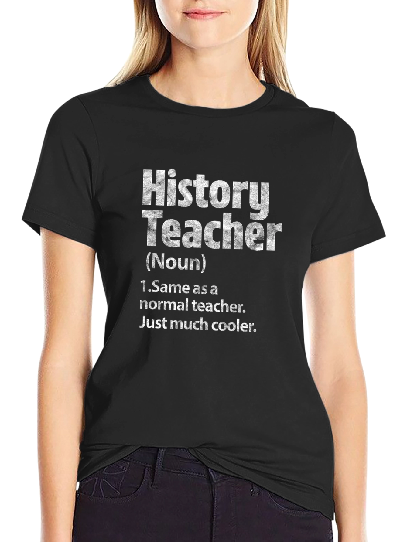 Black History Teacher Definition T-Shirt view 2
