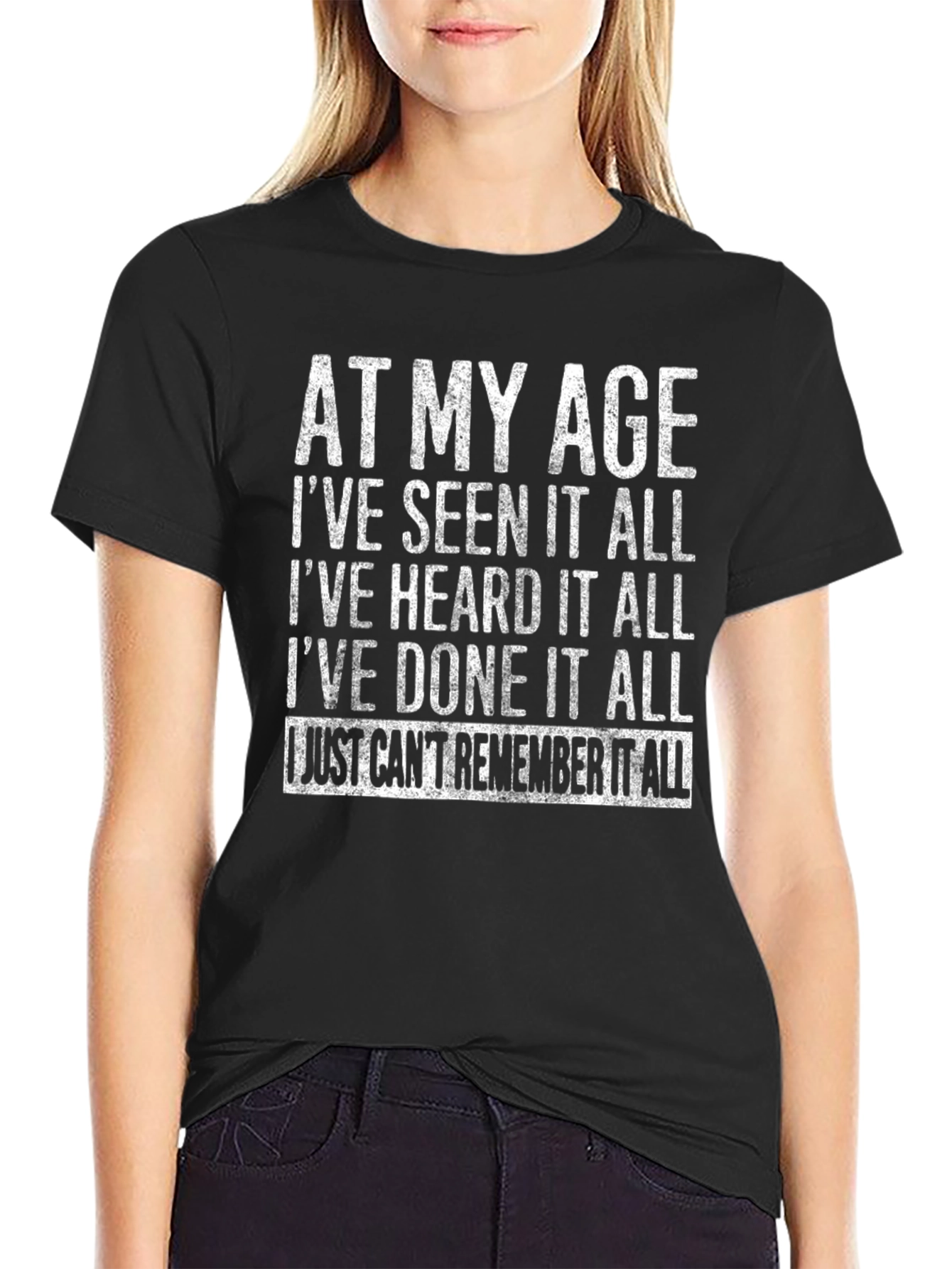 Black Funny Age Saying Graphic T-Shirt view 2