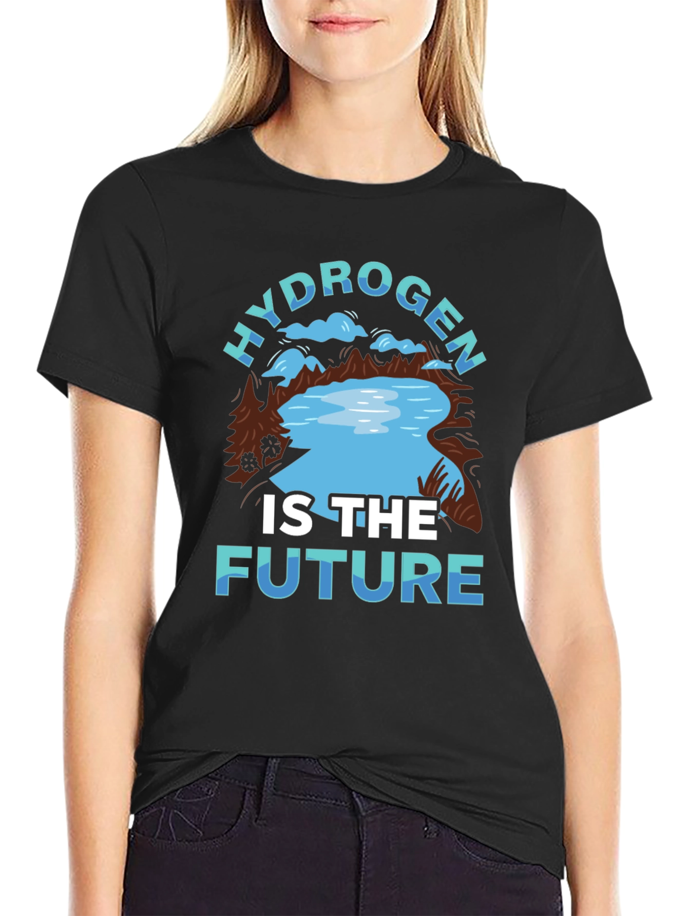 Black Hydrogen is The Future T-Shirt view 2