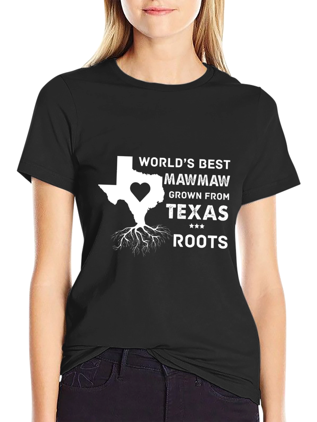 World's Best Mawmaw Texas Roots T-Shirt - 2