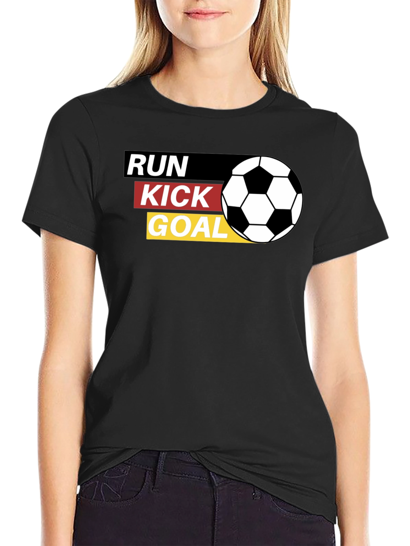Run Kick Goal Soccer T-Shirt - 2