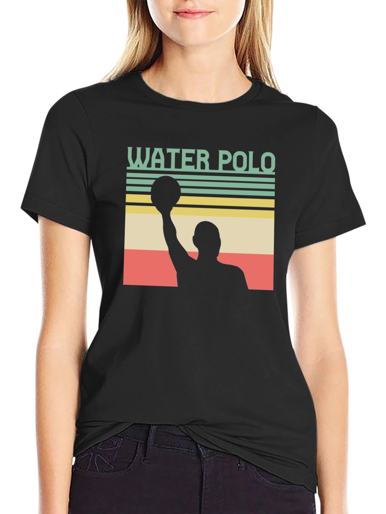 Black Water Polo Retro T-Shirt view 2