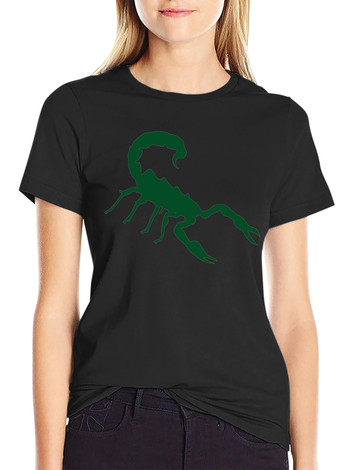 Black Scorpion Graphic Tee - Cool Black T-Shirt view 2