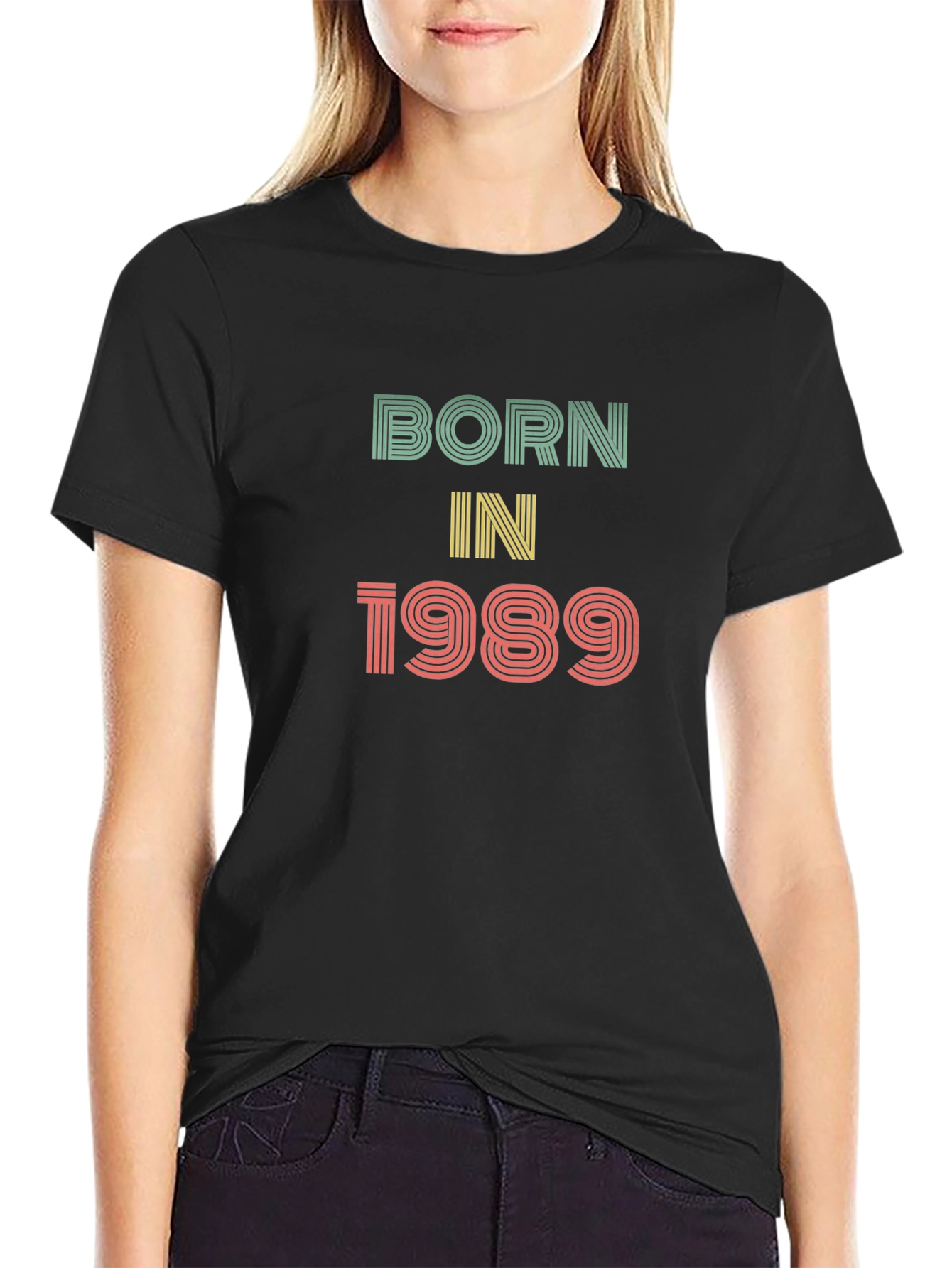 Black Born in 1989 Graphic Tee view 2
