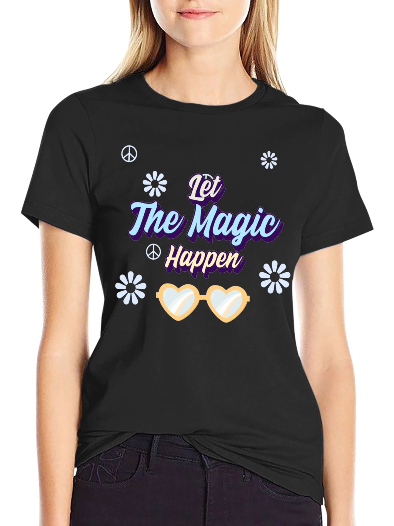 Black Let the Magic Happen T-Shirt view 2