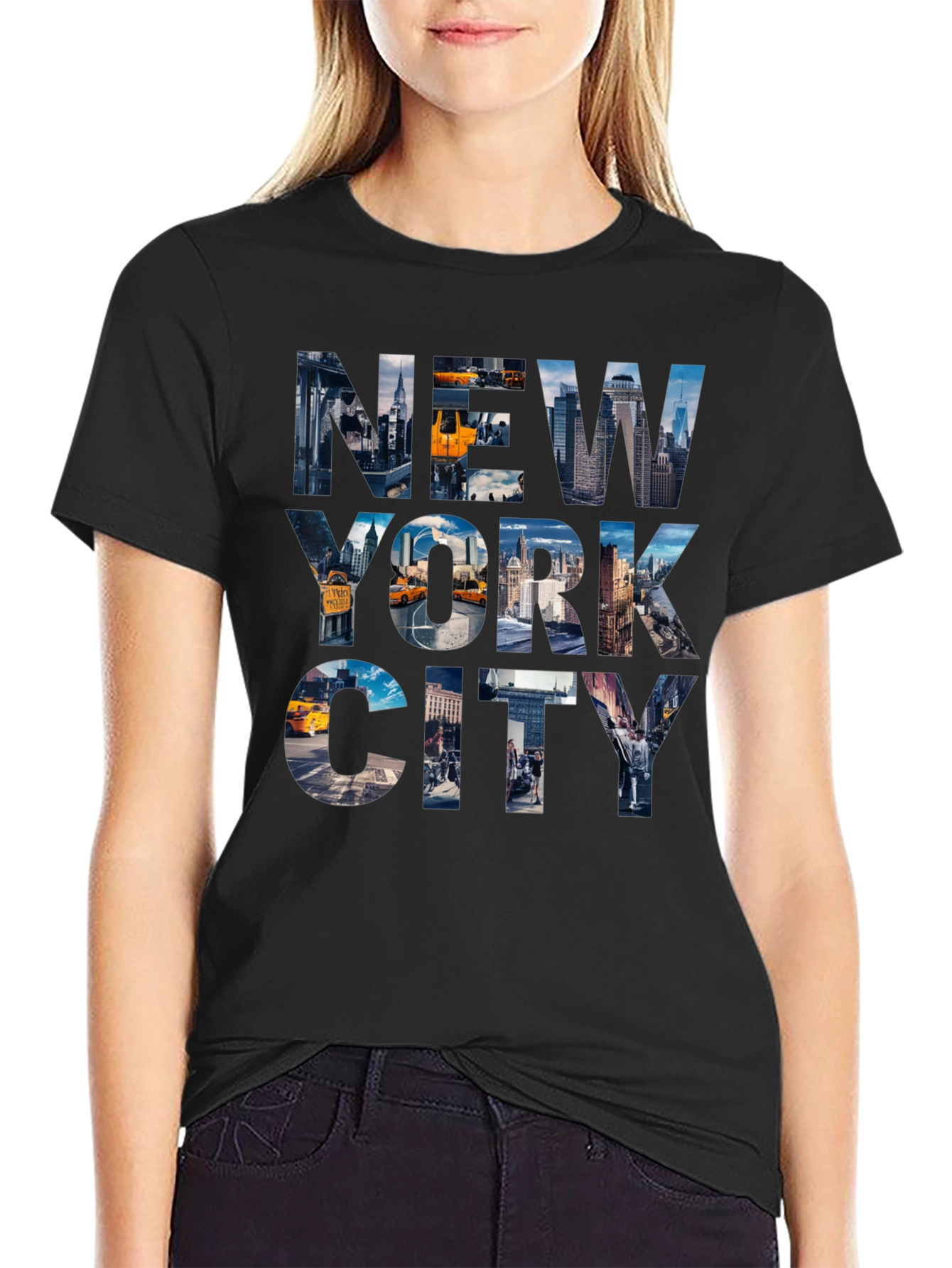 Black New York City Graphic Tee - Black view 2