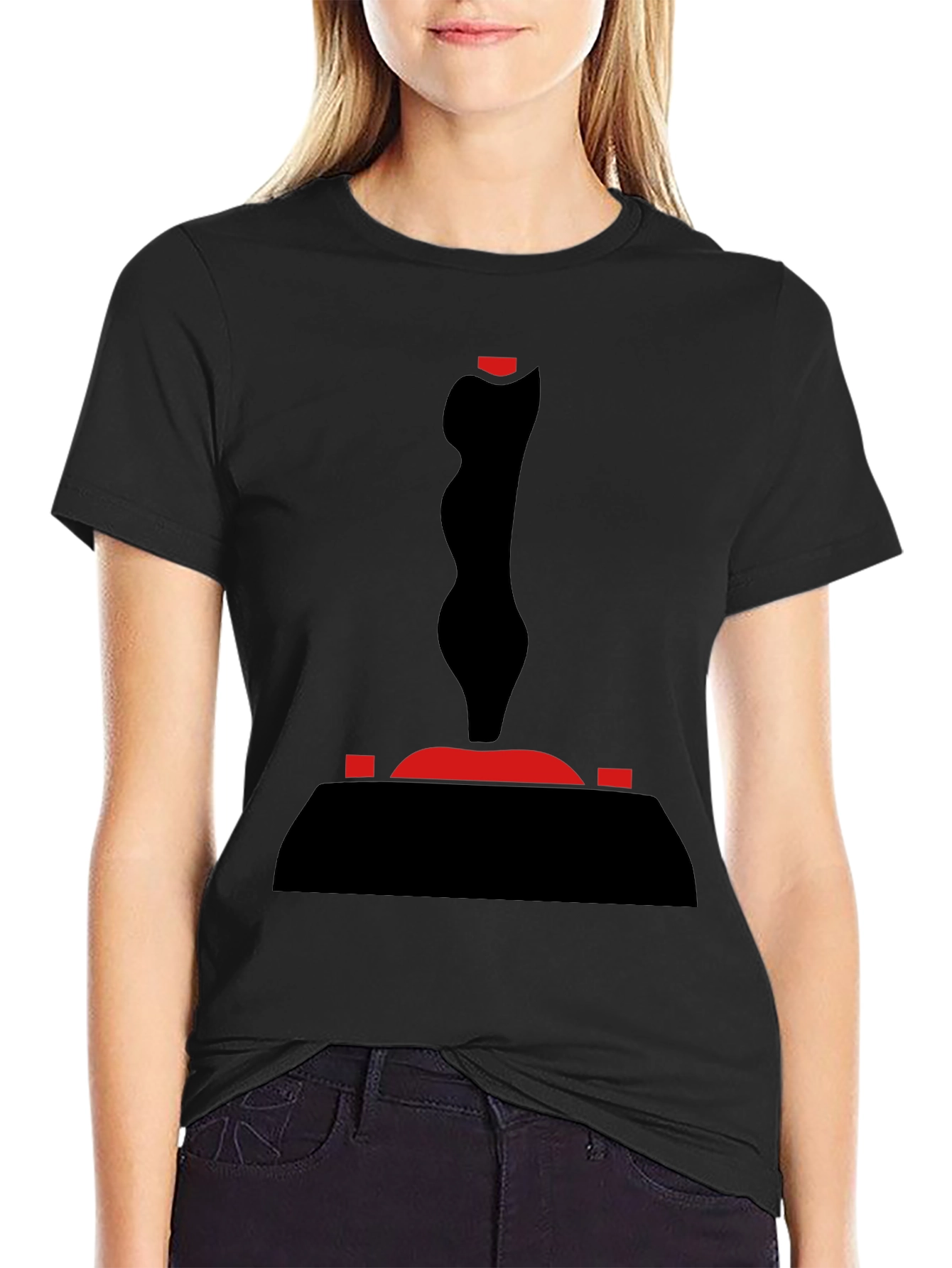 Black Retro Joystick Graphic Tee - Black T-Shirt view 2