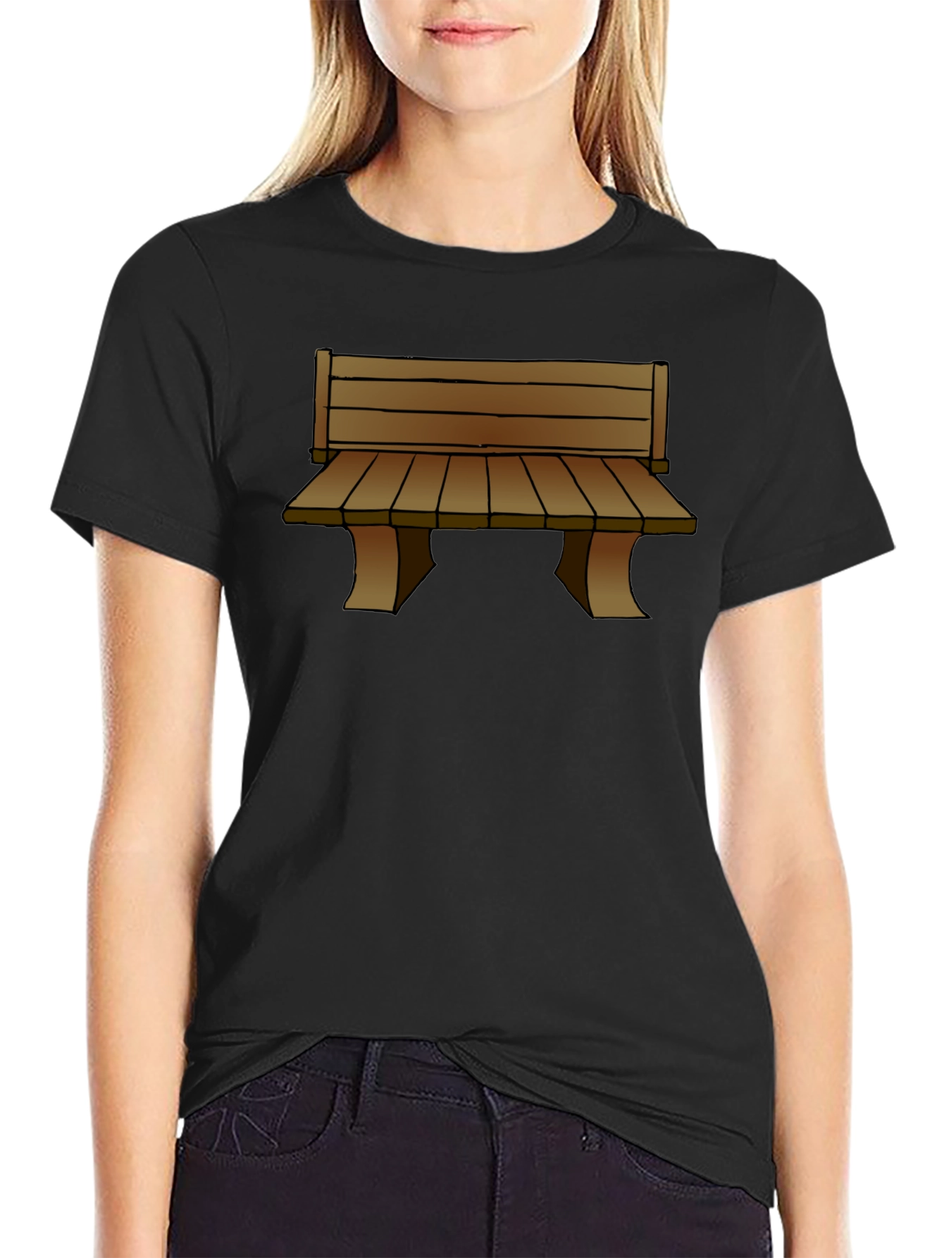 Black Bench Graphic T-Shirt view 2
