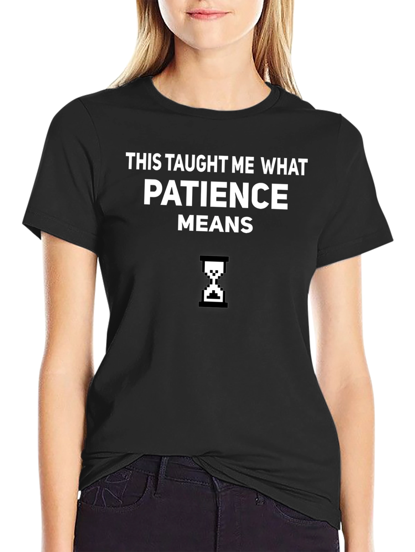 Black Patience Taught Me T-Shirt - Gamer Inspired view 2
