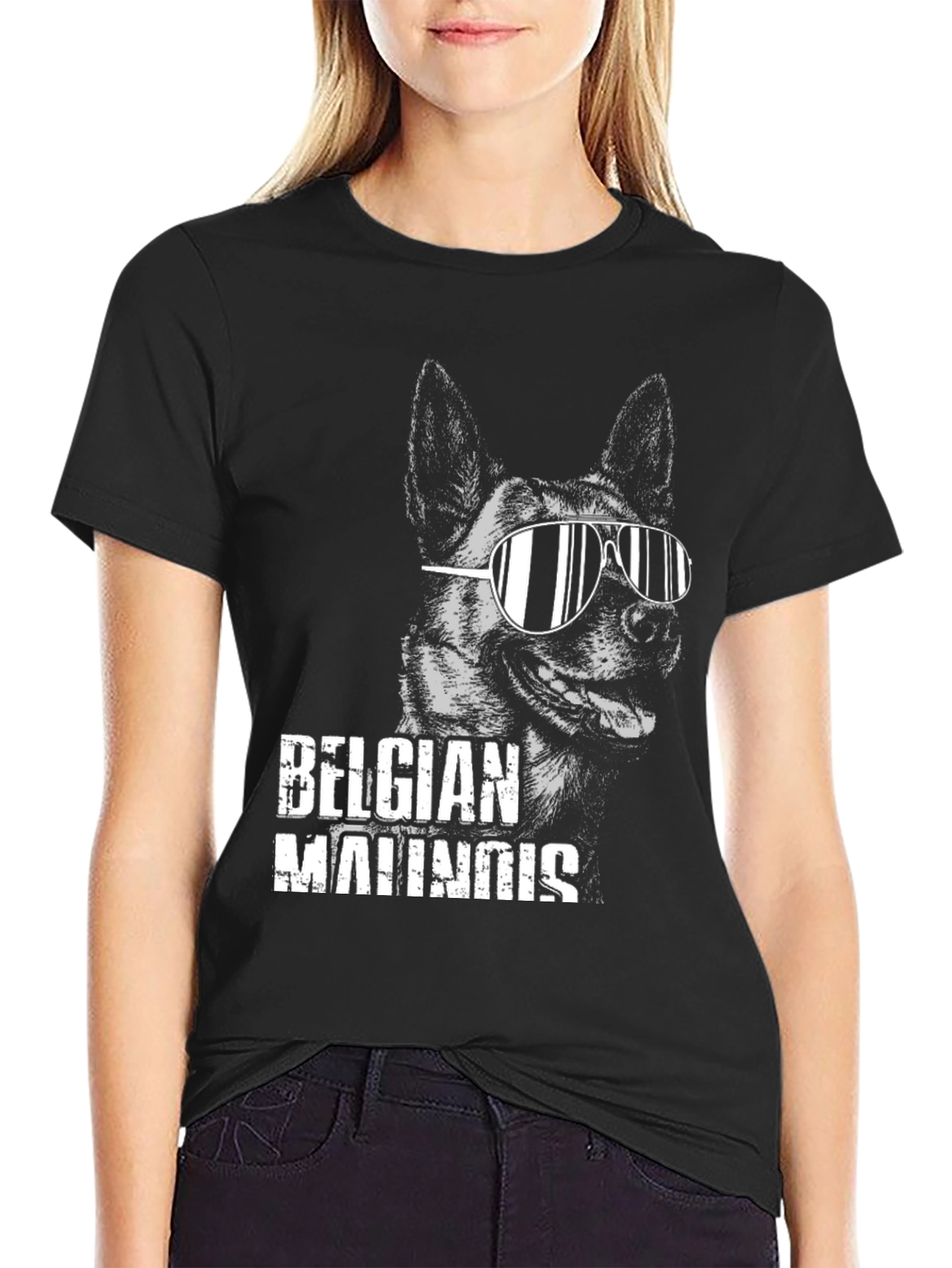 Cool Belgian Malinois Dog Graphic T-Shirt - 2