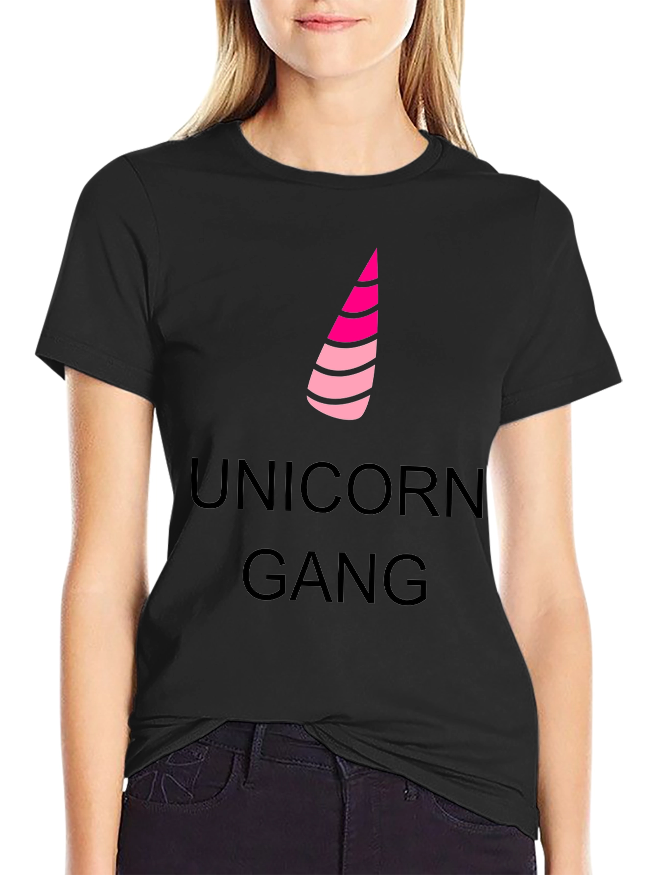 Black Unicorn Gang Black T-Shirt view 2