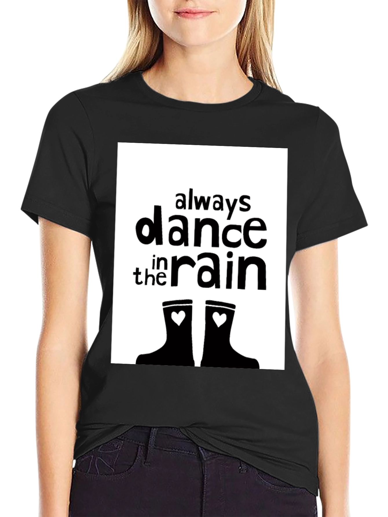 Black Dance in the Rain Graphic Tee view 2