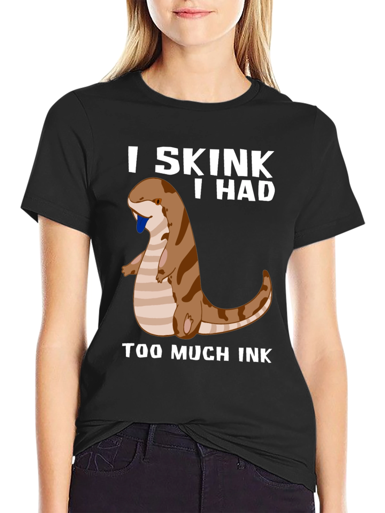 Black Skink Too Much Ink T-Shirt view 2