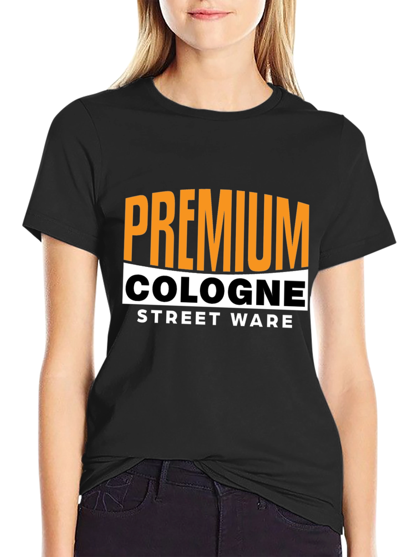 Black Premium Cologne Street Wear Black T-Shirt view 2