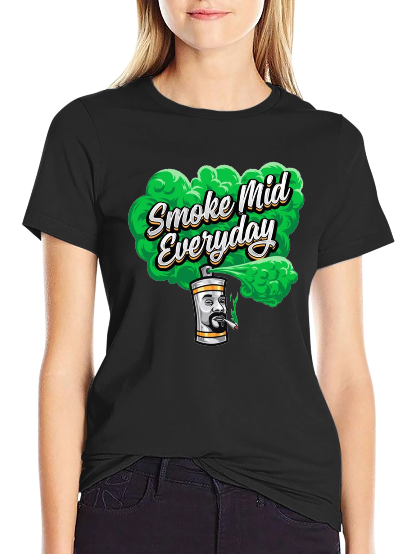 Black Smoke Mid Everyday T-Shirt view 2
