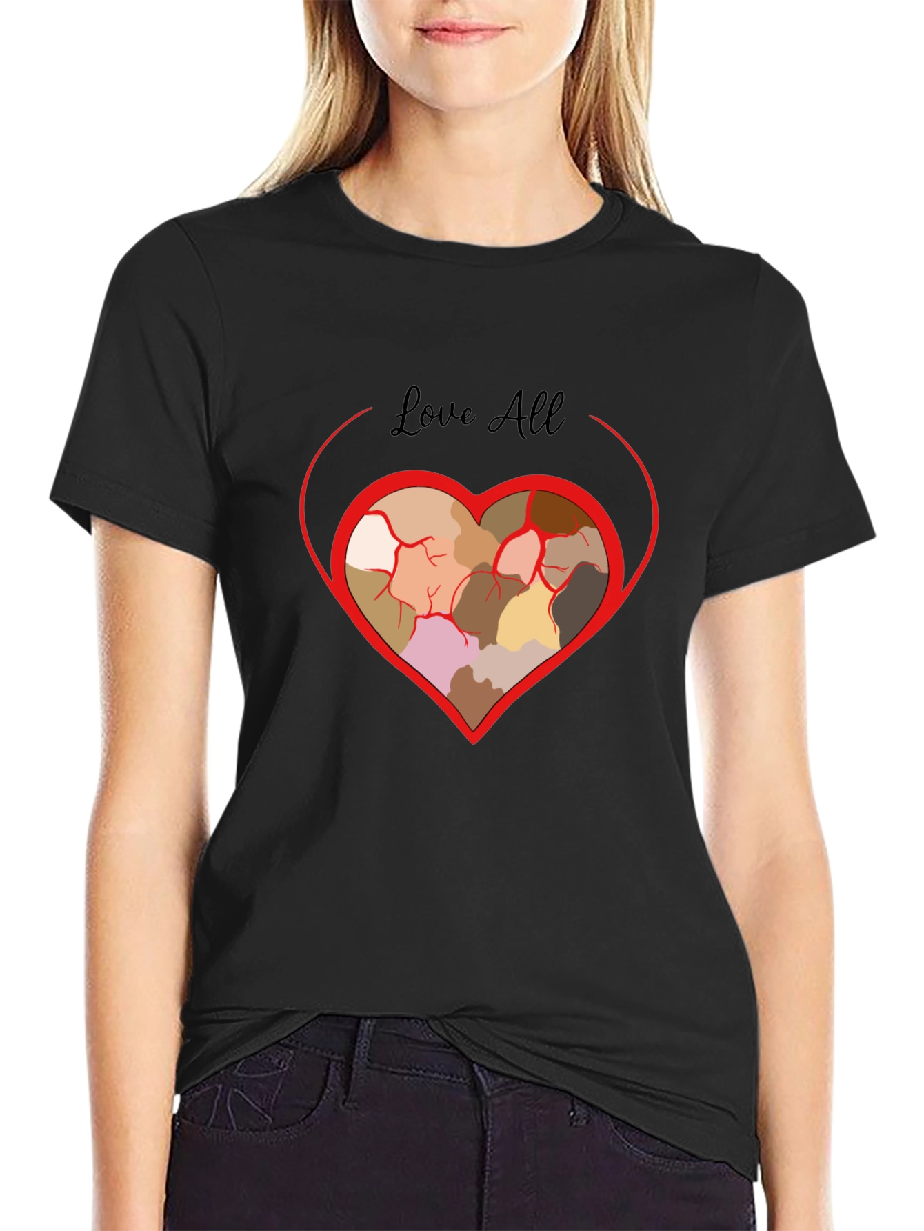 Black Love All Diversity T-Shirt view 2