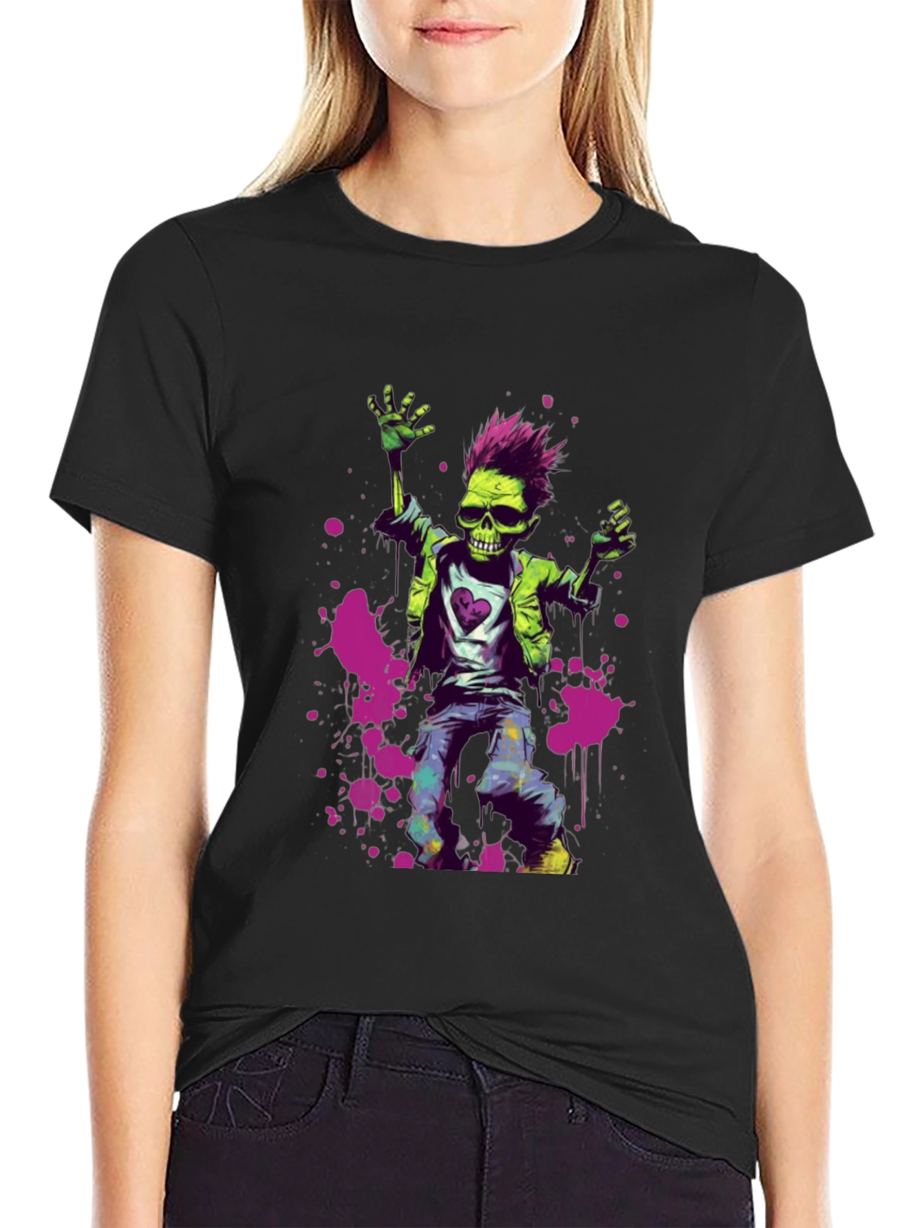 Zombie Punk T-Shirt - Unique Graphic Tee - 2