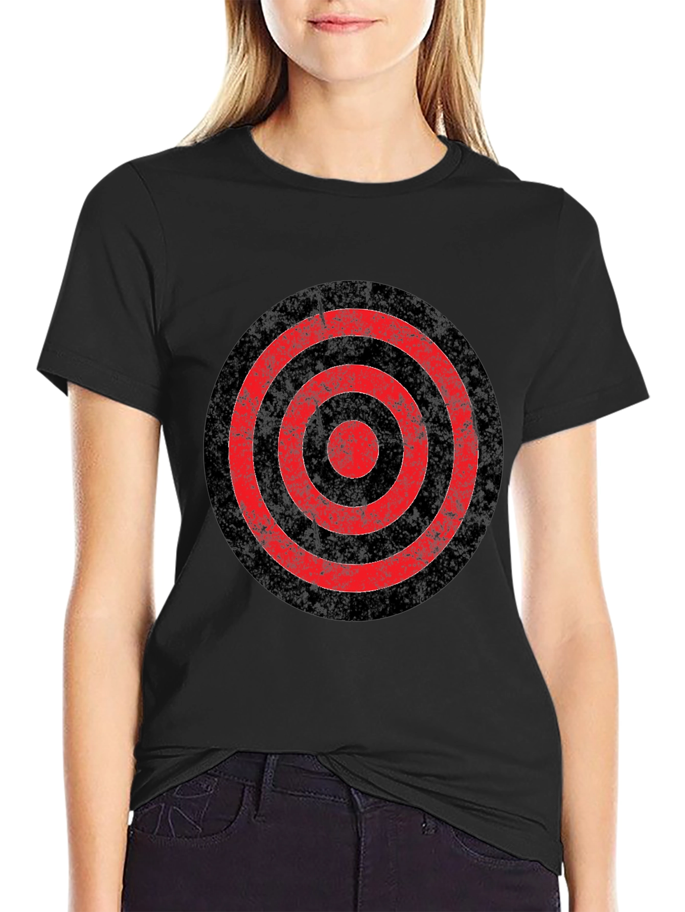 Black Target Graphic Tee - Bold Roundel Design view 2