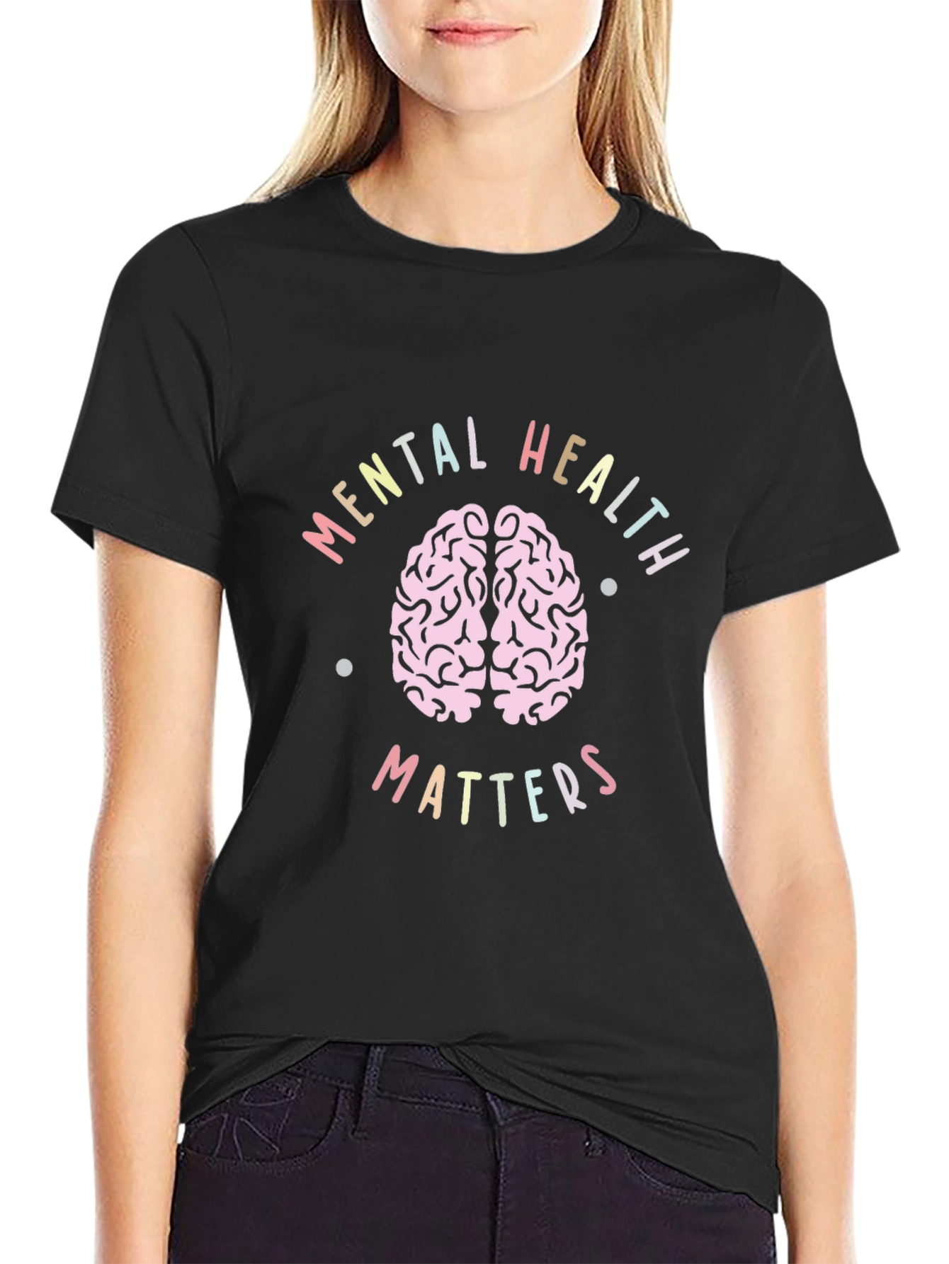 Black Mental Health Matters T-Shirt view 2