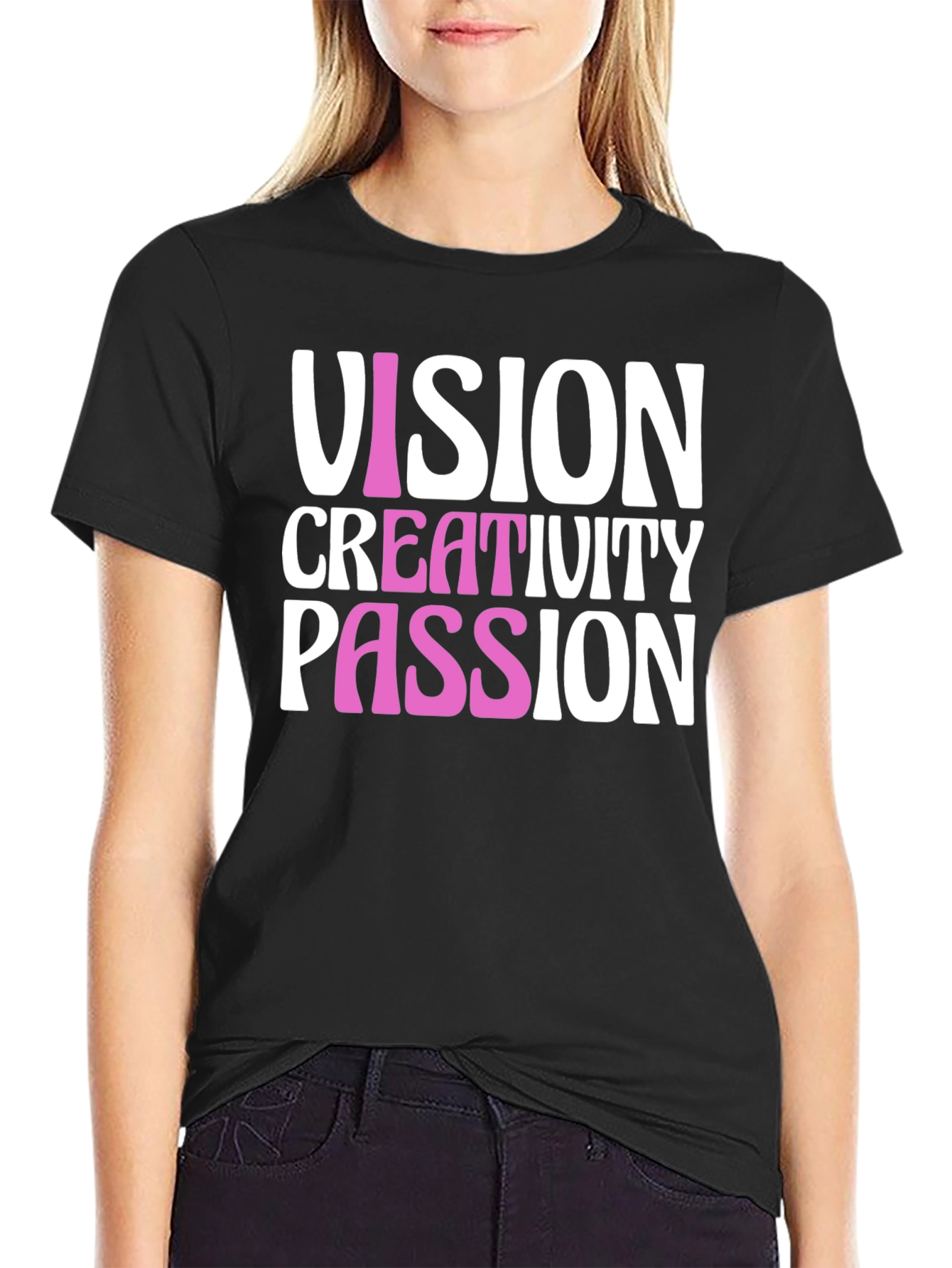 Black Vision Creativity Passion T-Shirt view 2