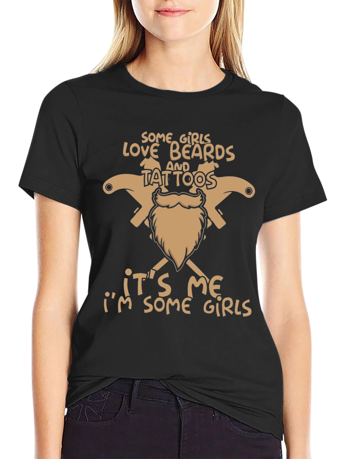 Black Beards & Tattoos Graphic Tee - Cool Casual Style view 2
