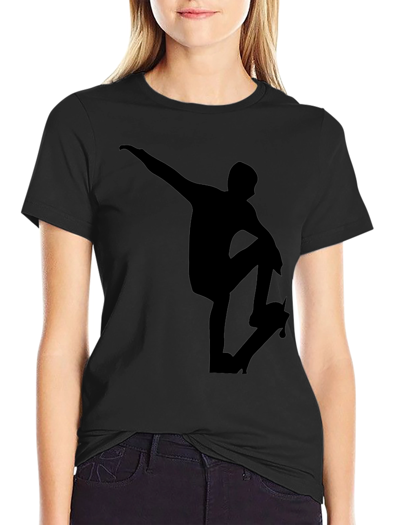 Black Skater Graphic Tee - Black T-Shirt view 2