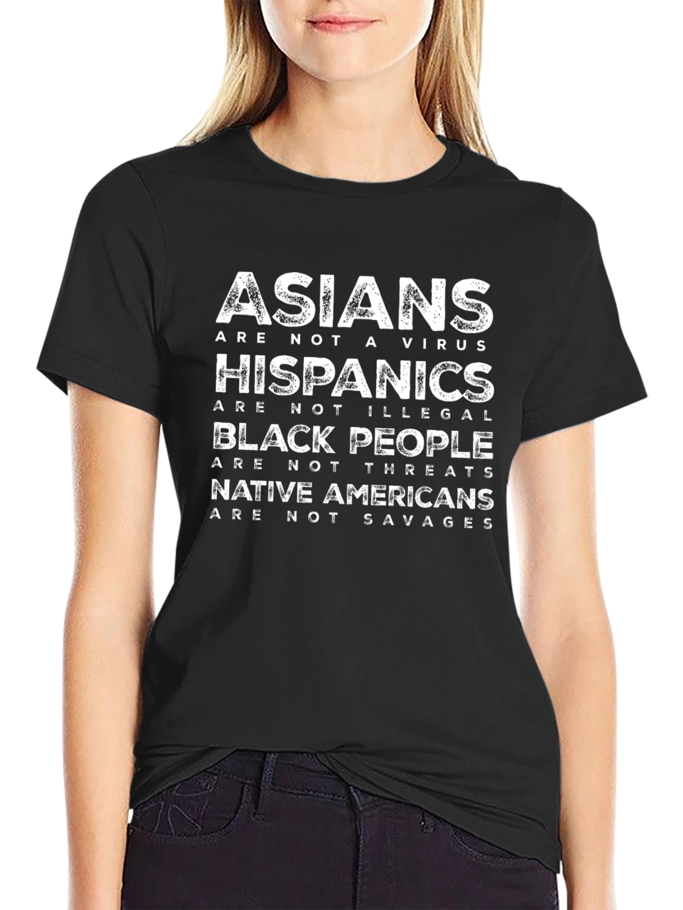Black Equality T-Shirt - Asians, Hispanics, Black People, Native Americans view 2