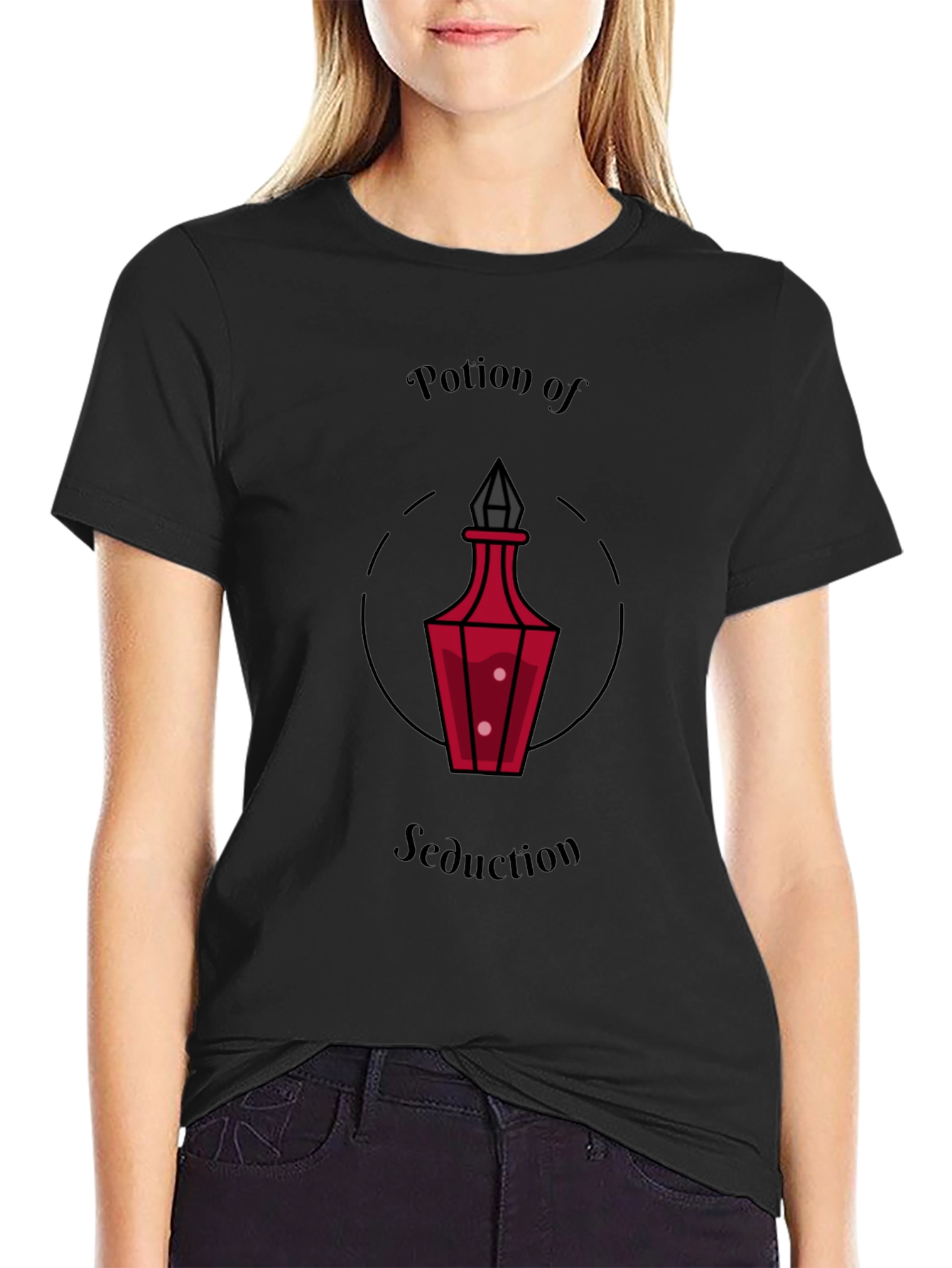 Black Potion of Seduction Graphic Tee view 2