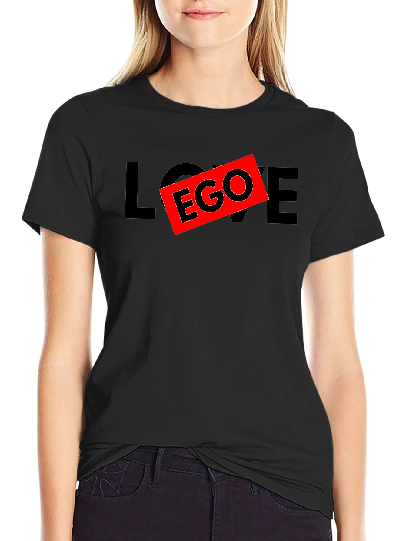 Black Love Over Ego Graphic T-Shirt view 2