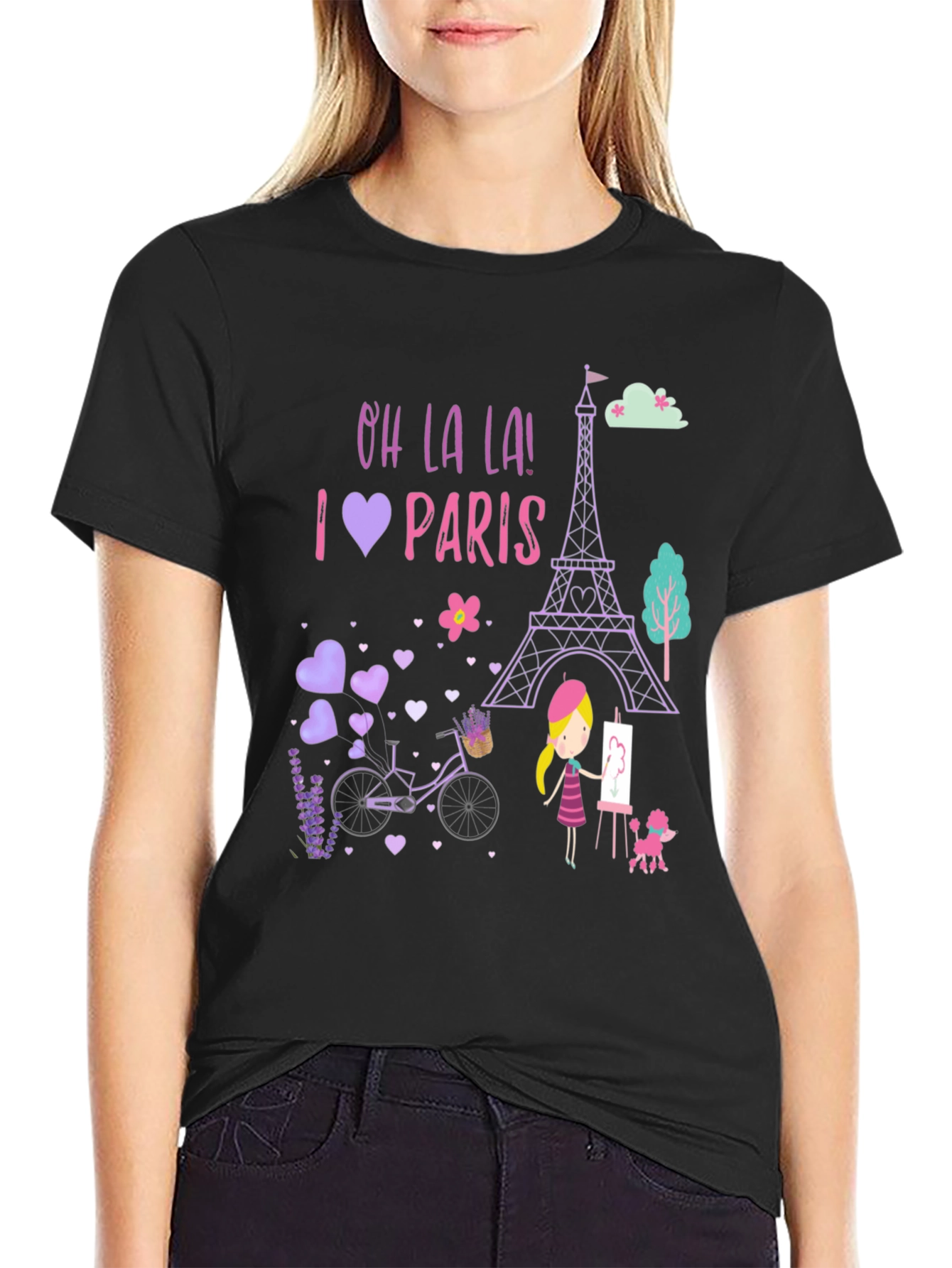 Oh La La! I Love Paris Graphic Tee - 2